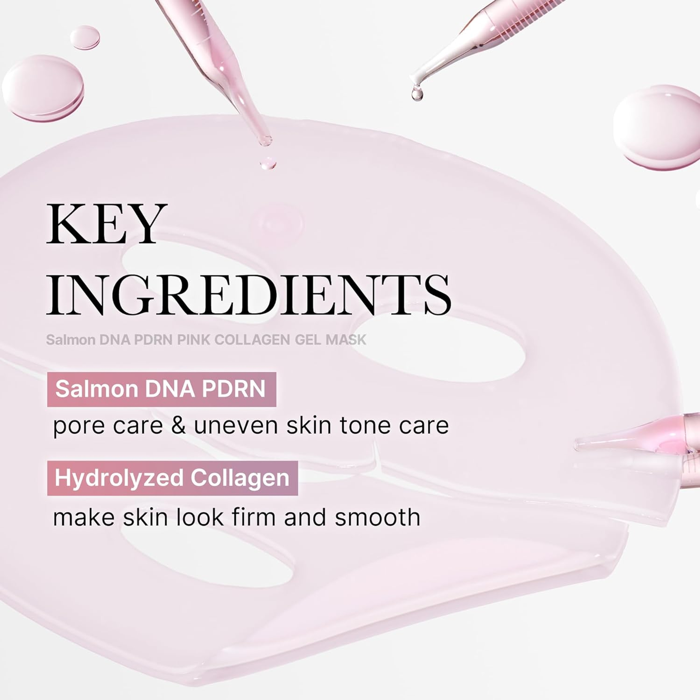 Medicube PDRN Pink Collagen Gel Mask 0.98 oz (Pack of 4) - Overnight Face Mask with Salmon DNA for Glass Glow Skin 6