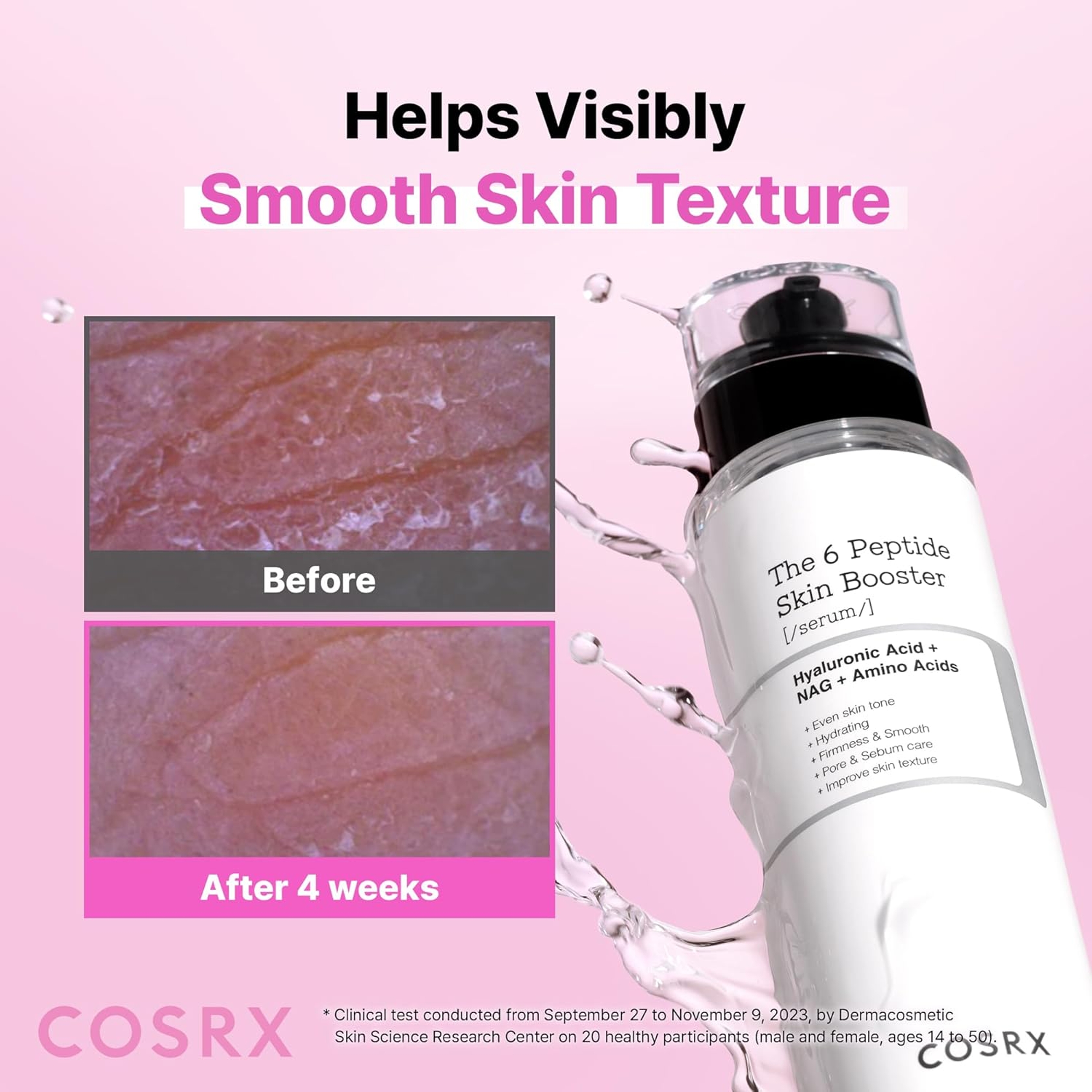 Cosrx The 6 Peptide Skin Booster Serum 5.07 fl.oz - Skin Renewal Boosting Essence for Dull & Uneven Skin 2