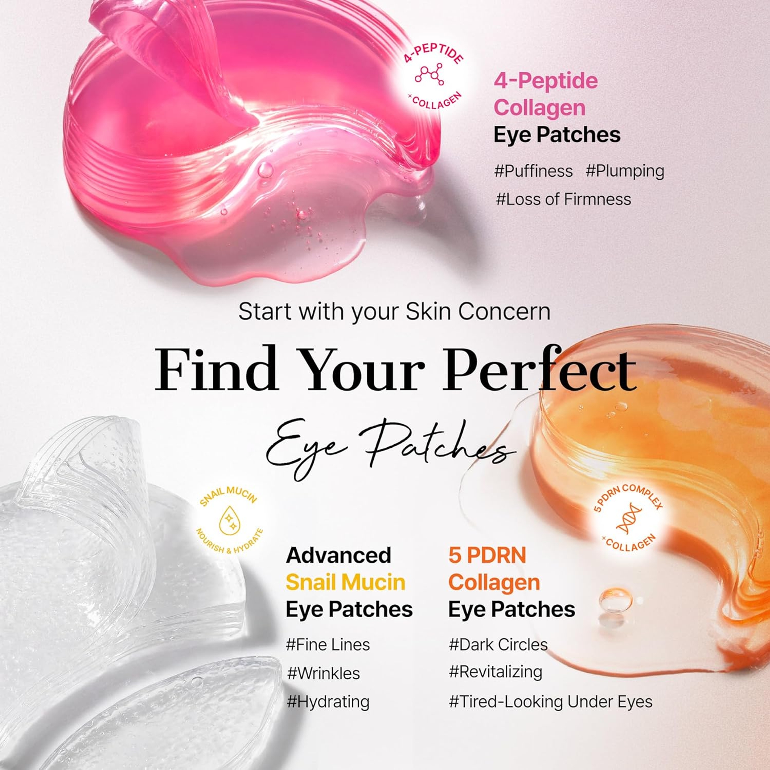 Cosrx Pink Peptides Collagen Hydrogel Eye Patch 60 Count - Cooling & Firming Under Eye Patches for Puffy Eyes 9