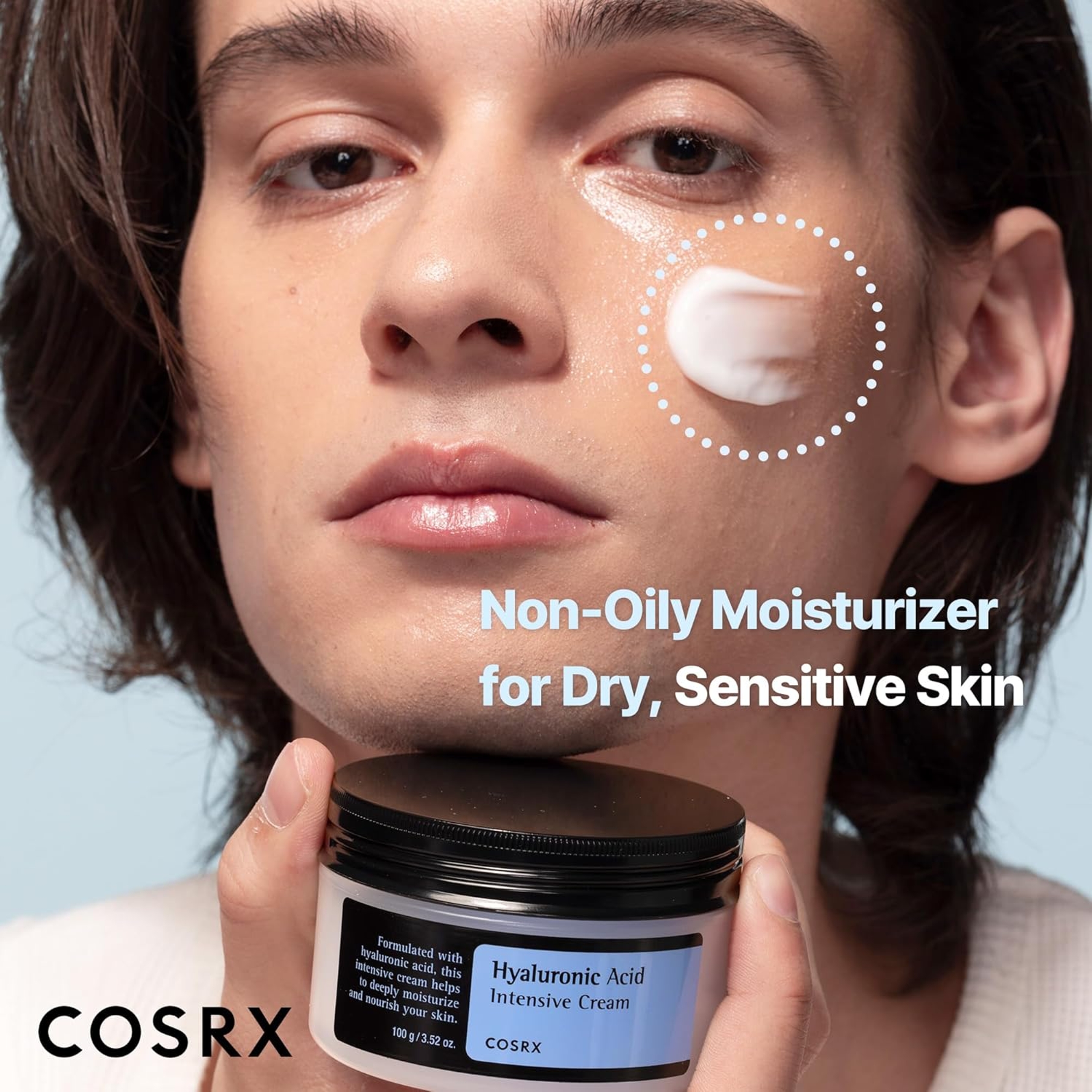 Cosrx Hyaluronic Acid Moisturizing Cream 3.52 oz - Lightweight, Daily Moisturizer for Sensitive Skin 3