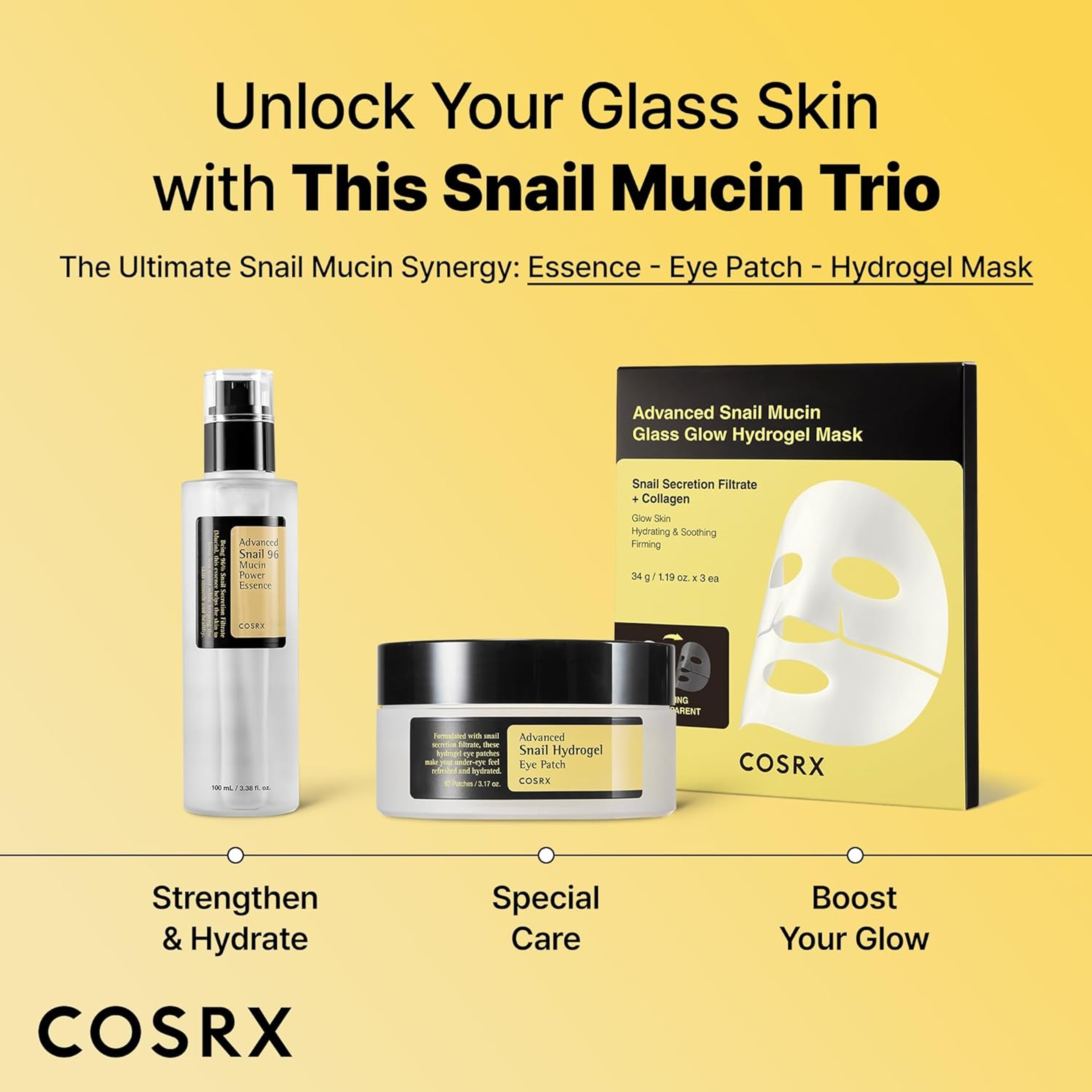 Cosrx Advanced Snail Mucin Hydrogel Eye Patch 60 Count - Hydrating Under Eye Patches for Fine Lines 7