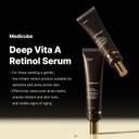 Medicube Deep Vita A Retinol Serum 1.01 fl.oz - Deep Reviving Bakuchiol & Retinol Serum for Fine Lines, Uneven Skin 2