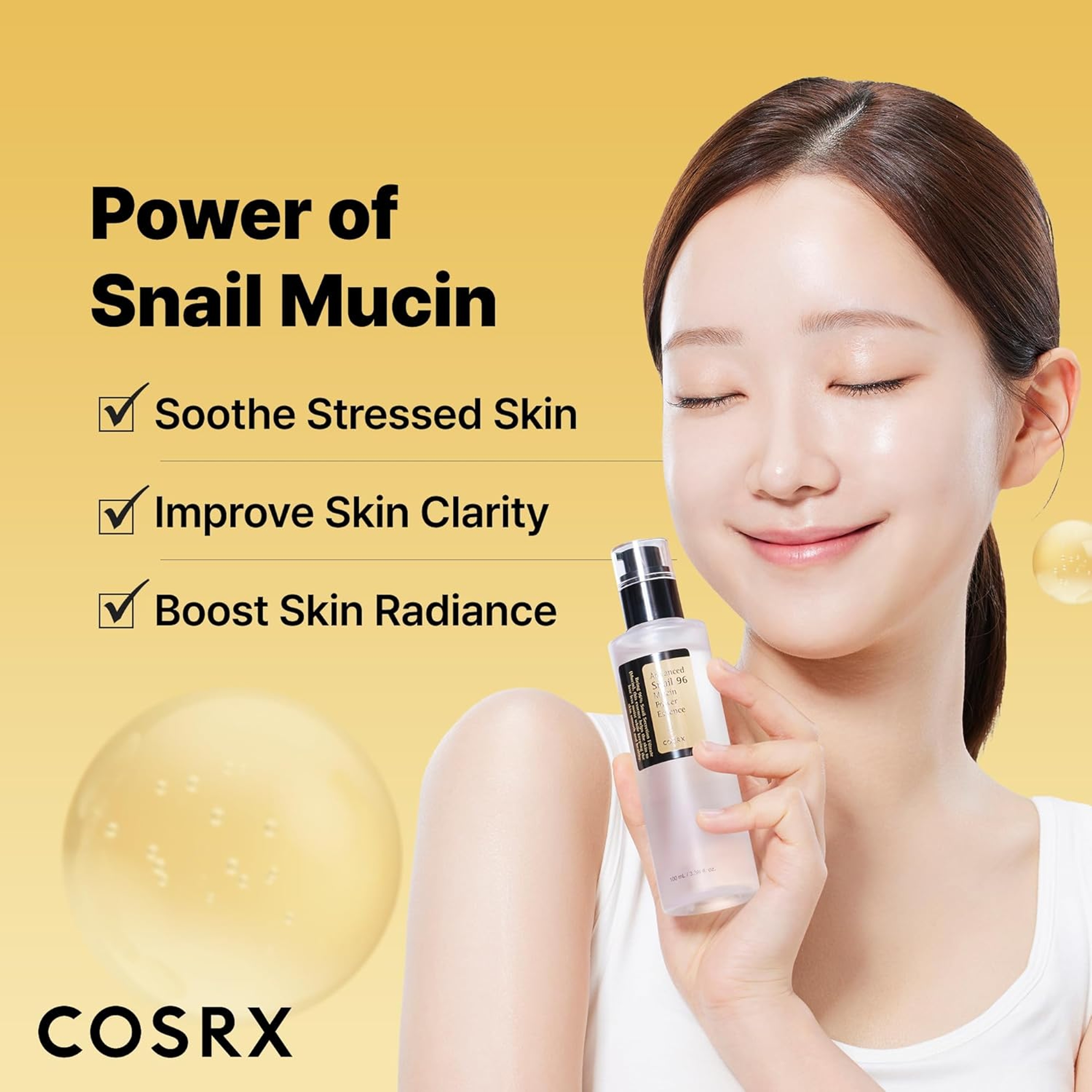Cosrx All About Snail Mucin Korean Skin Care Set - Mini Travel Set with Snail Mucin Face Wash, Serum, Moisturizer & Eye Cream 6
