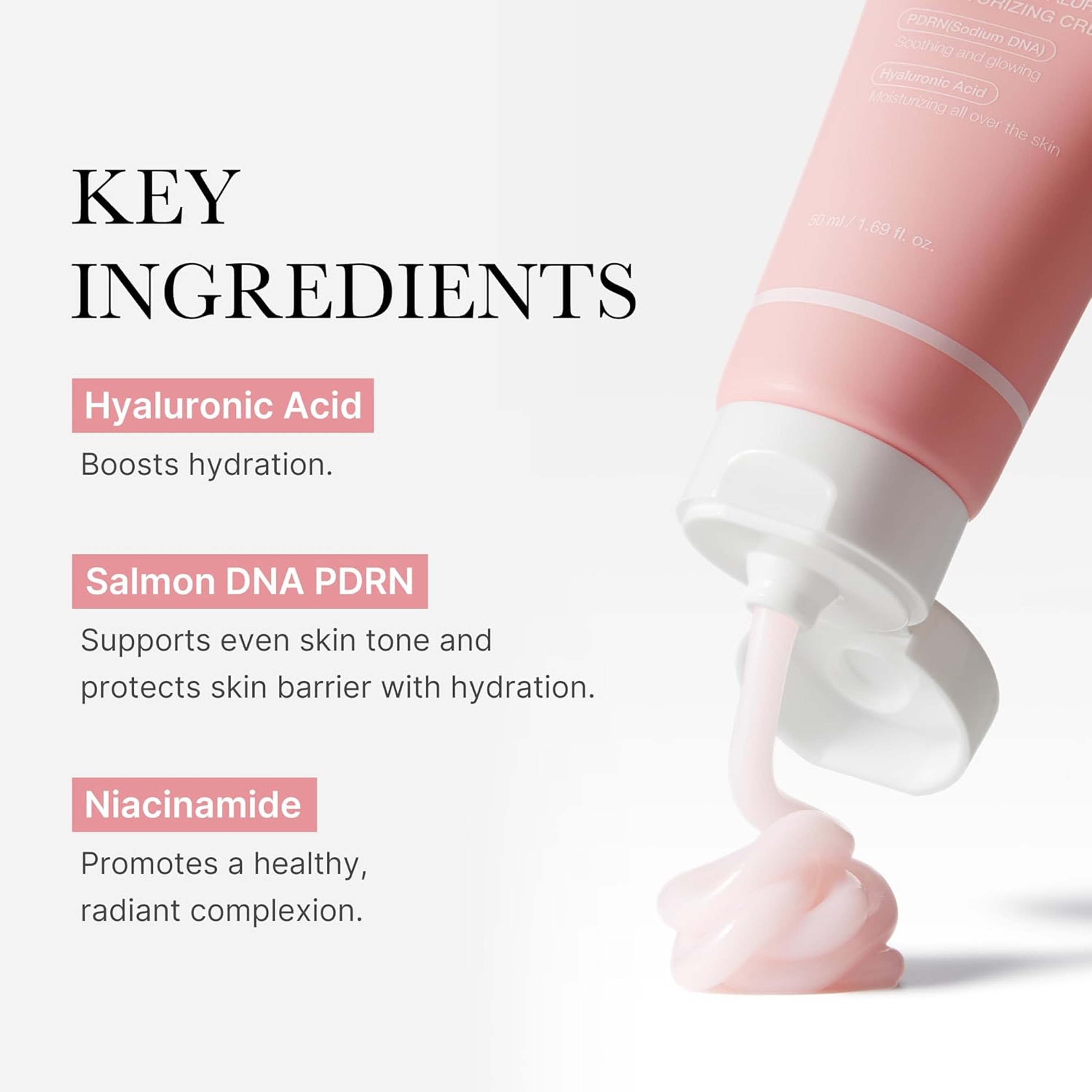 Medicube PDRN Pink Hyaluronic Moisturizing Cream 1.69 fl.oz - Restores Skin Elasticity & Glow 5