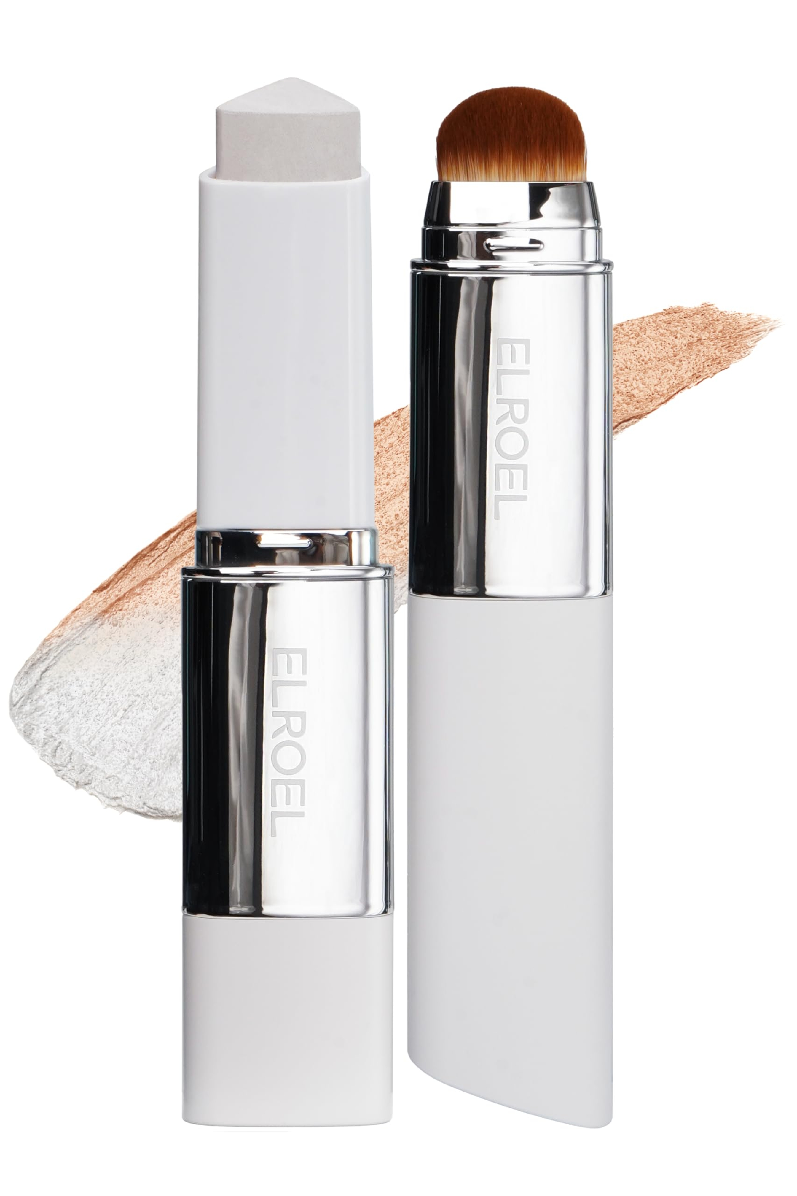 Elroel Blanc Cover Cream Stick V, 202 Natural, 0.45 fl.oz - Medium to Full Coverage Dewy Finish Base Makeup 1