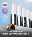 Elroel Blanc Cover Cream Stick V, 202 Natural, 0.45 fl.oz - Medium to Full Coverage Dewy Finish Base Makeup 2