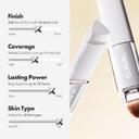 Elroel Blanc Cover Cream Stick V, 202 Natural, 0.45 fl.oz - Medium to Full Coverage Dewy Finish Base Makeup 8
