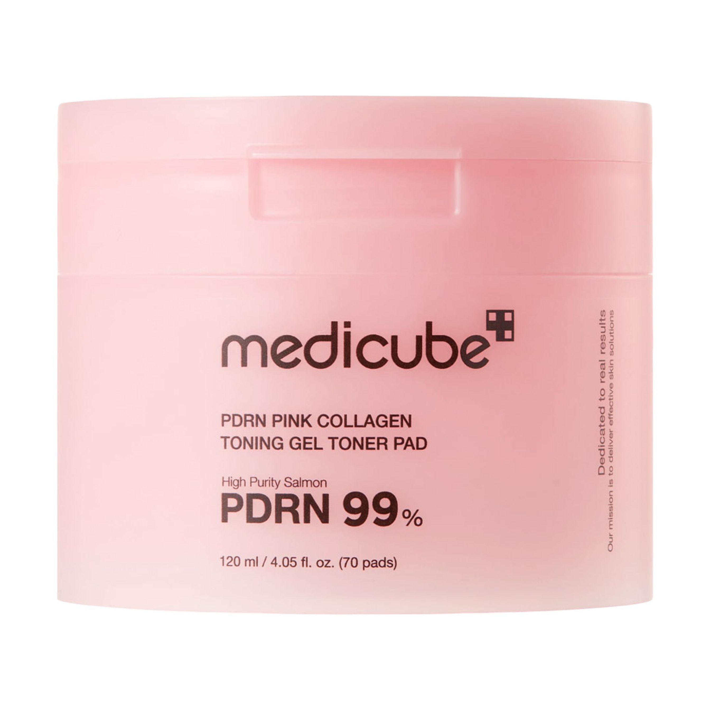 Medicube PDRN Pink Collagen Toning Gel Toner Pad 4.05 fl.oz (70 Pads) - Salmon DNA Jelly Pad for Uneven Skin Tone 1