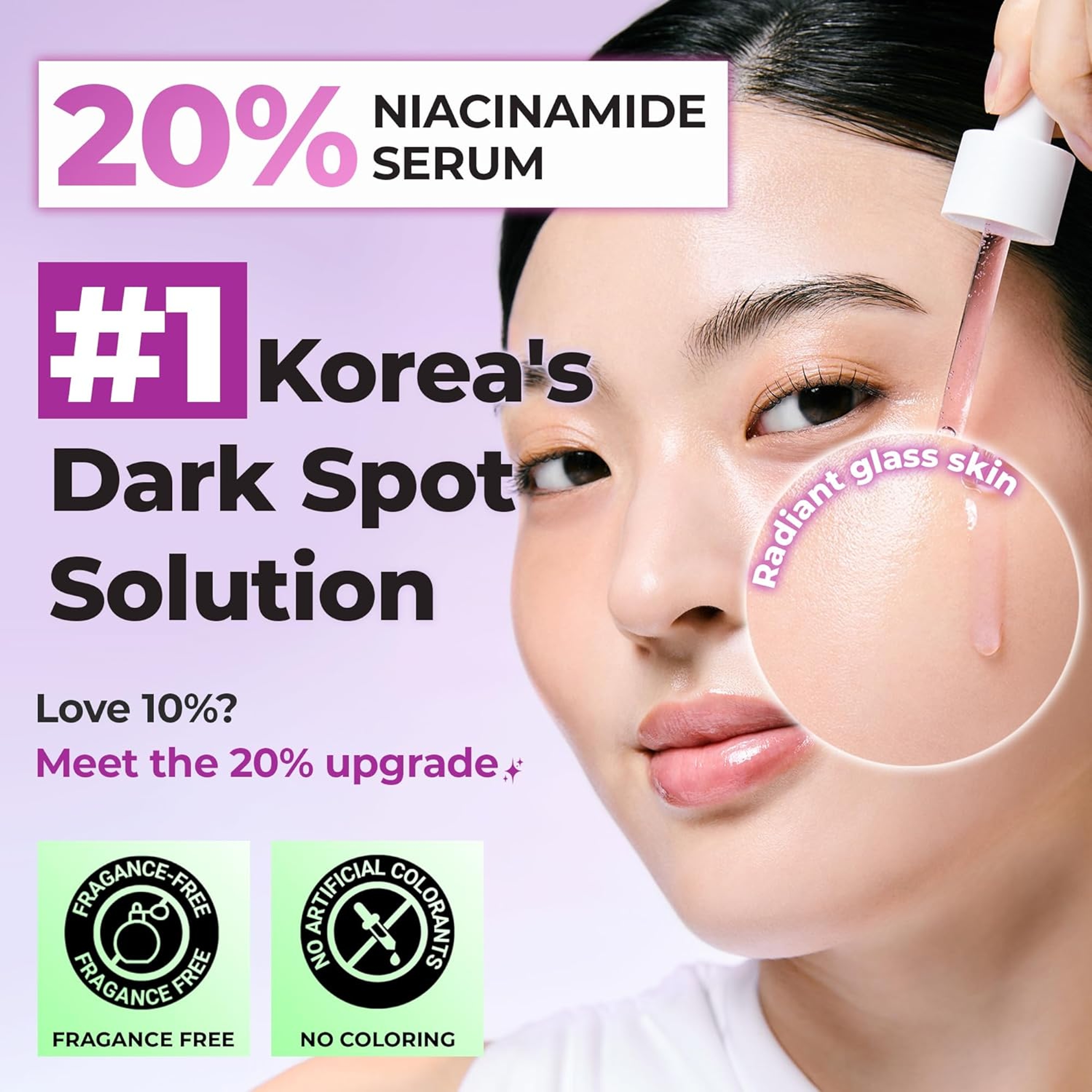 Jumiso 20% Niacinamide Dark Spot Serum - TXA & Glutathione Serum Helps Even Skin Tone 1.35 fl.oz 2