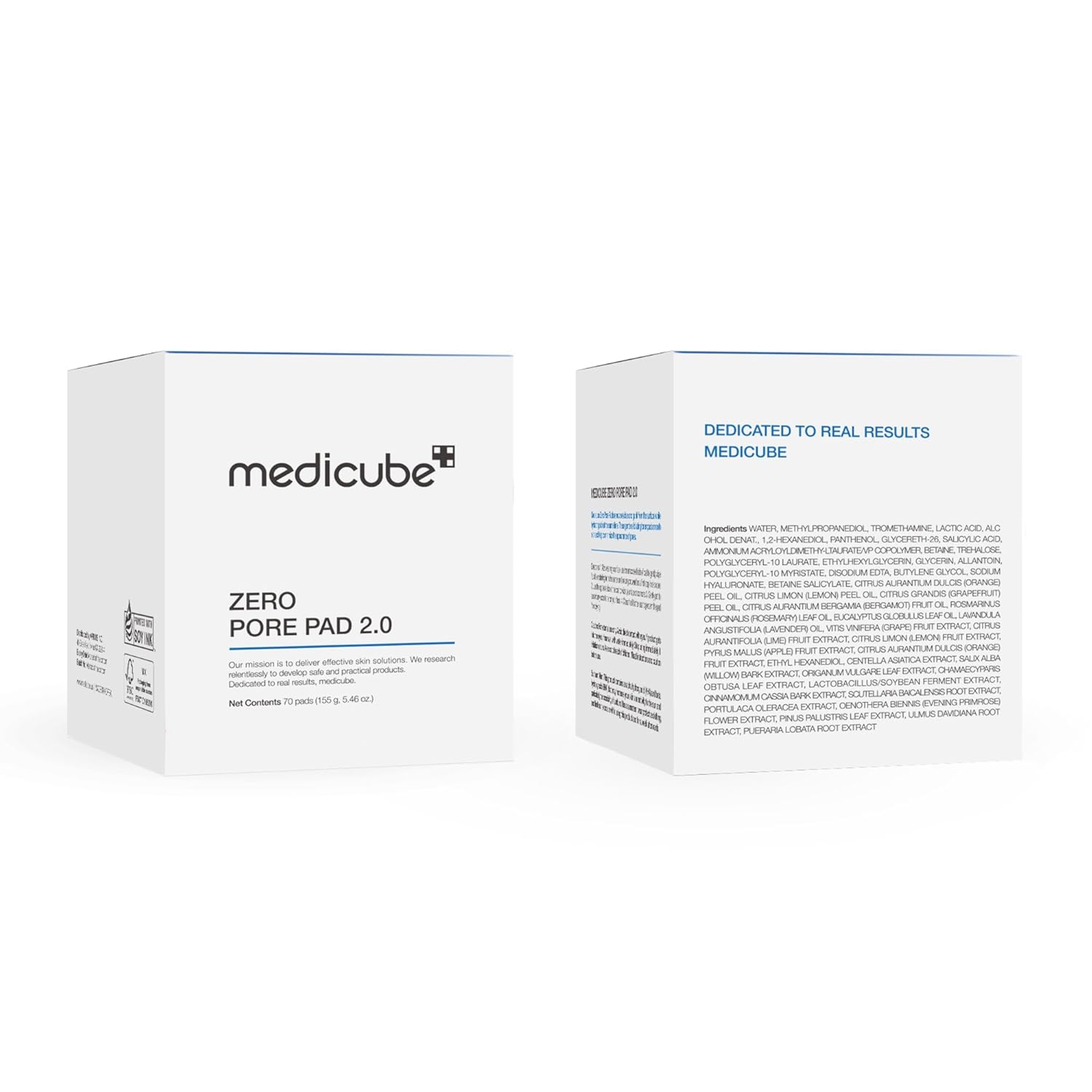 Medicube Zero Pore Pad 5.46 oz (70 Pads) - Dual-Textured Toner Pads for Exfoliation and Pore Care 9