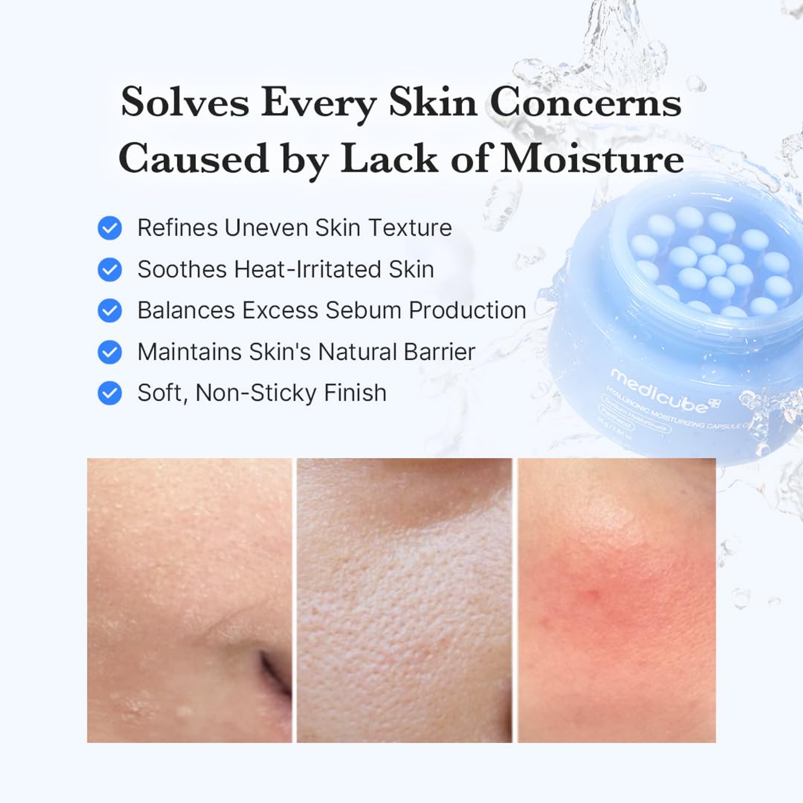 Medicube Hyaluronic Moisturizer Capsule Cream 1.94 fl.oz - Calming Daily Facial Moisturizer For All Skin Types 5