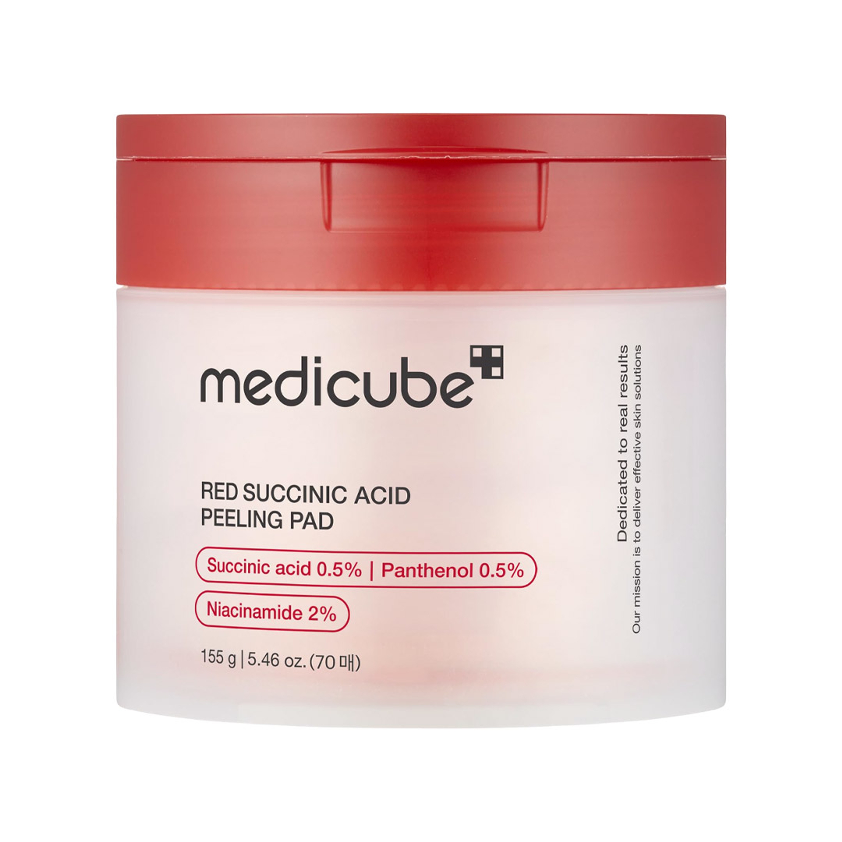 Medicube Red Succinic Peeling Pad 5.46 fl.oz (70 Pads) - Exfoliating Toner Pad for Breakout-Prone Skin 1