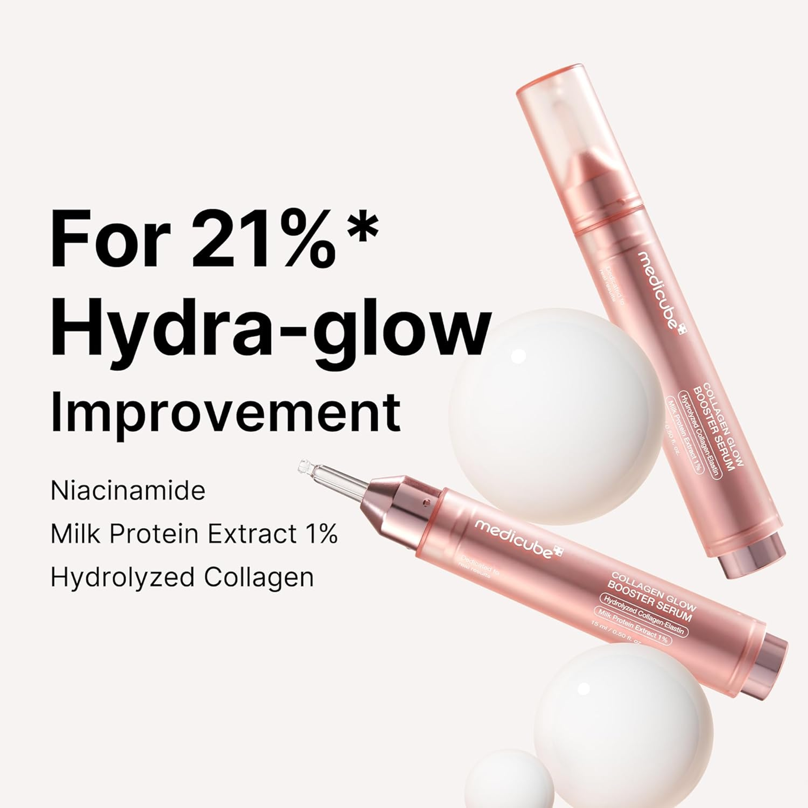 Medicube Collagen Glow Booster Serum 0.50 fl.oz - Radiance & Hydration with Milk Protein Extract 4