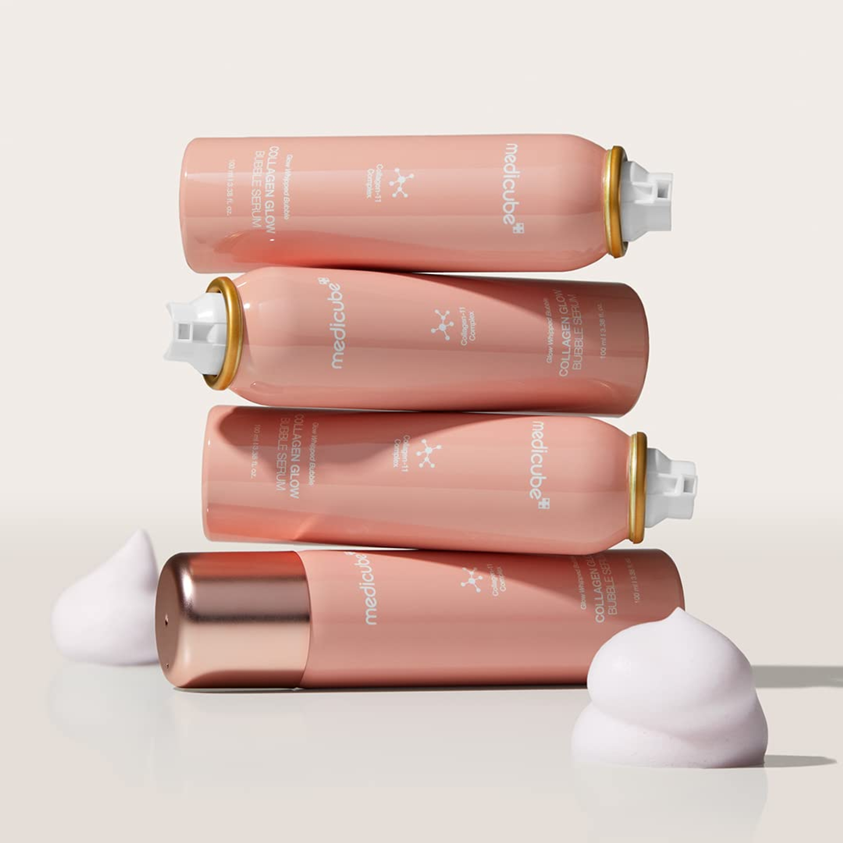 Medicube Collagen Glow Bubble Serum 3.38 fl.oz - Fast-Absorbing Bubble-type Serum for a 24h Glow & Lifted Look 4