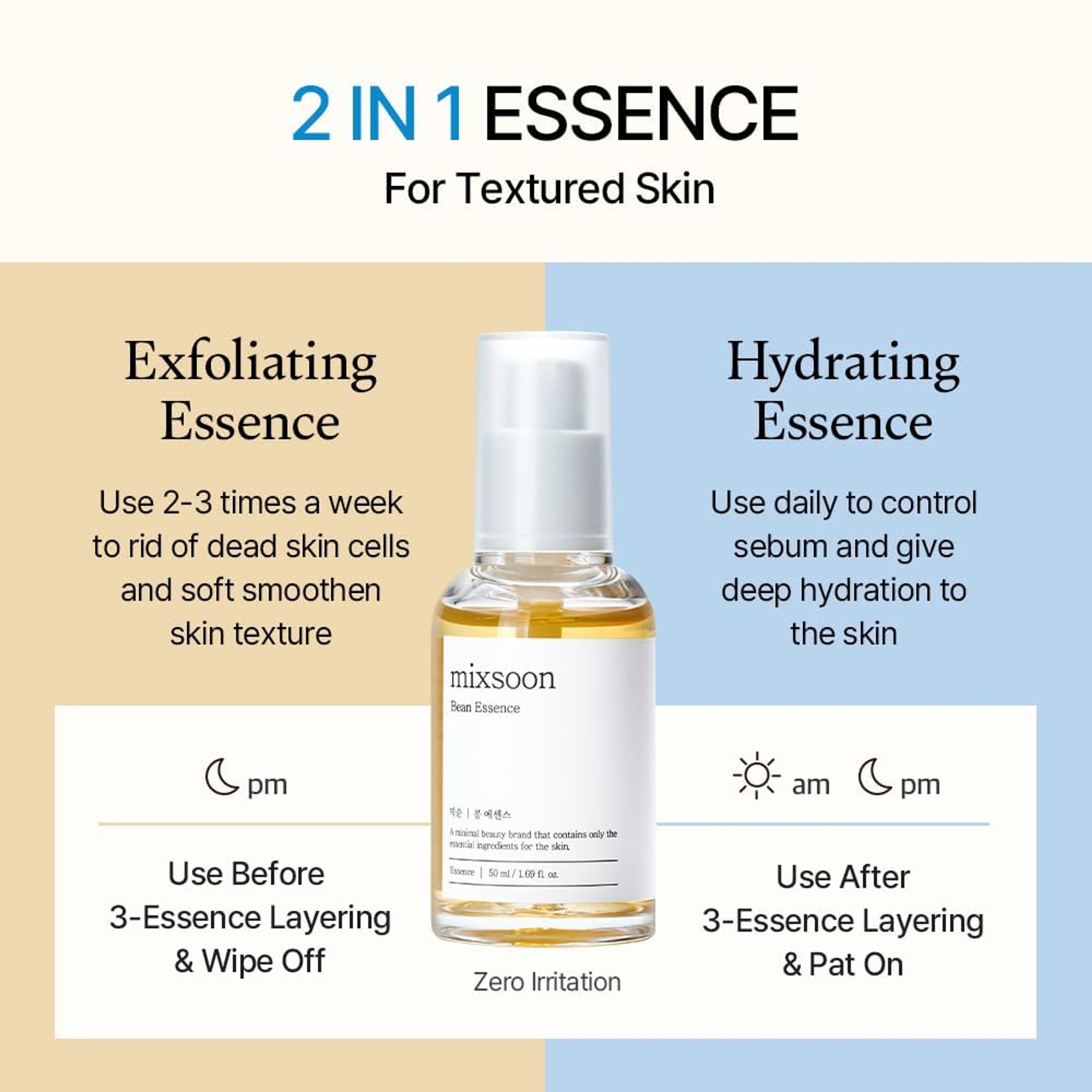 Mixsoon Bean Essence - Exfoliating, AHA Moisturizer for Hydrating & Smooth Skin 1.69 fl.oz 11