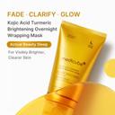 Medicube Kojic Acid Turmeric Night Wrapping Mask 2.53 fl.oz - Overnight Peel Off Facial Mask for a Glowing Complexion 2