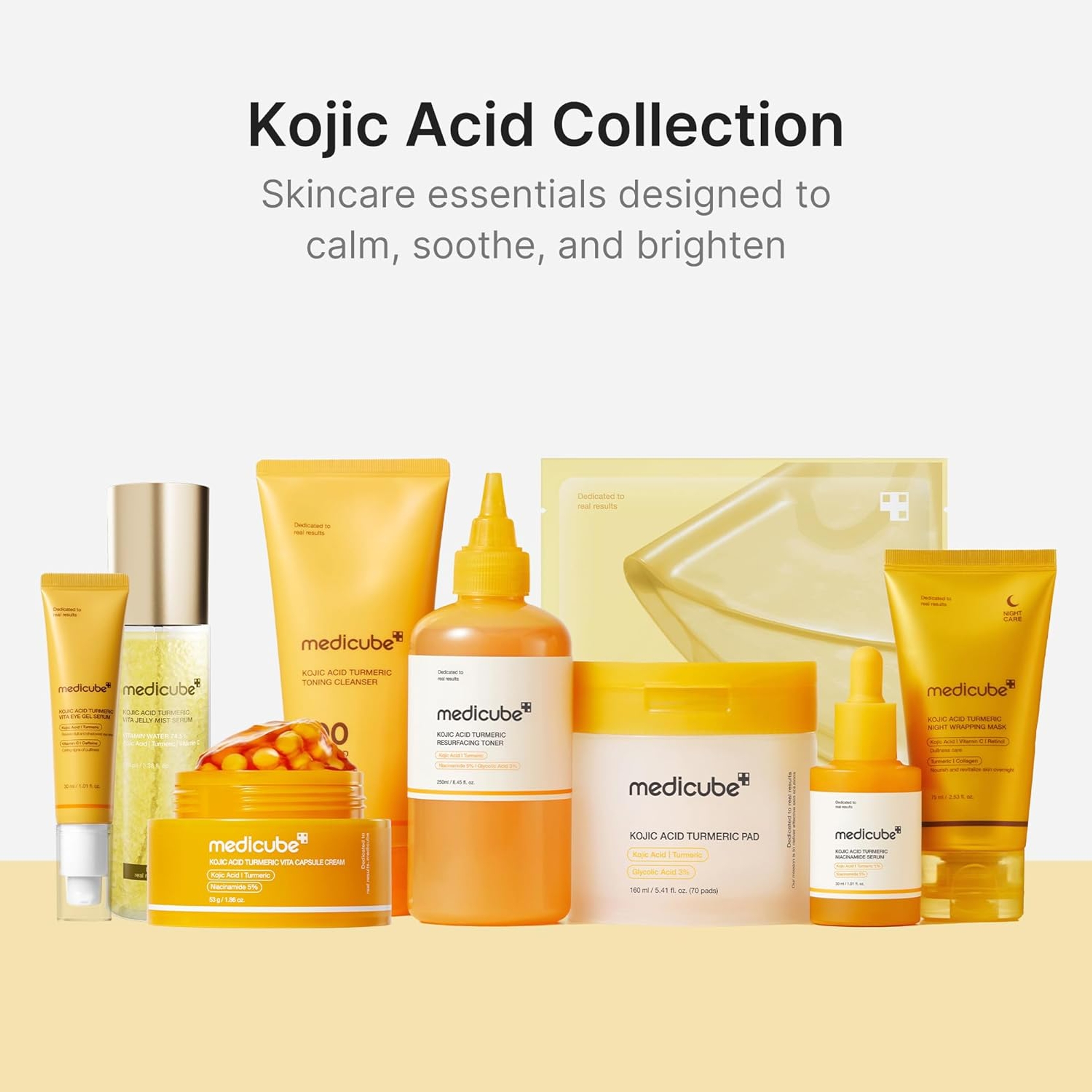 Medicube Kojic Acid Turmeric Night Wrapping Mask 2.53 fl.oz - Overnight Peel Off Facial Mask for a Glowing Complexion 7