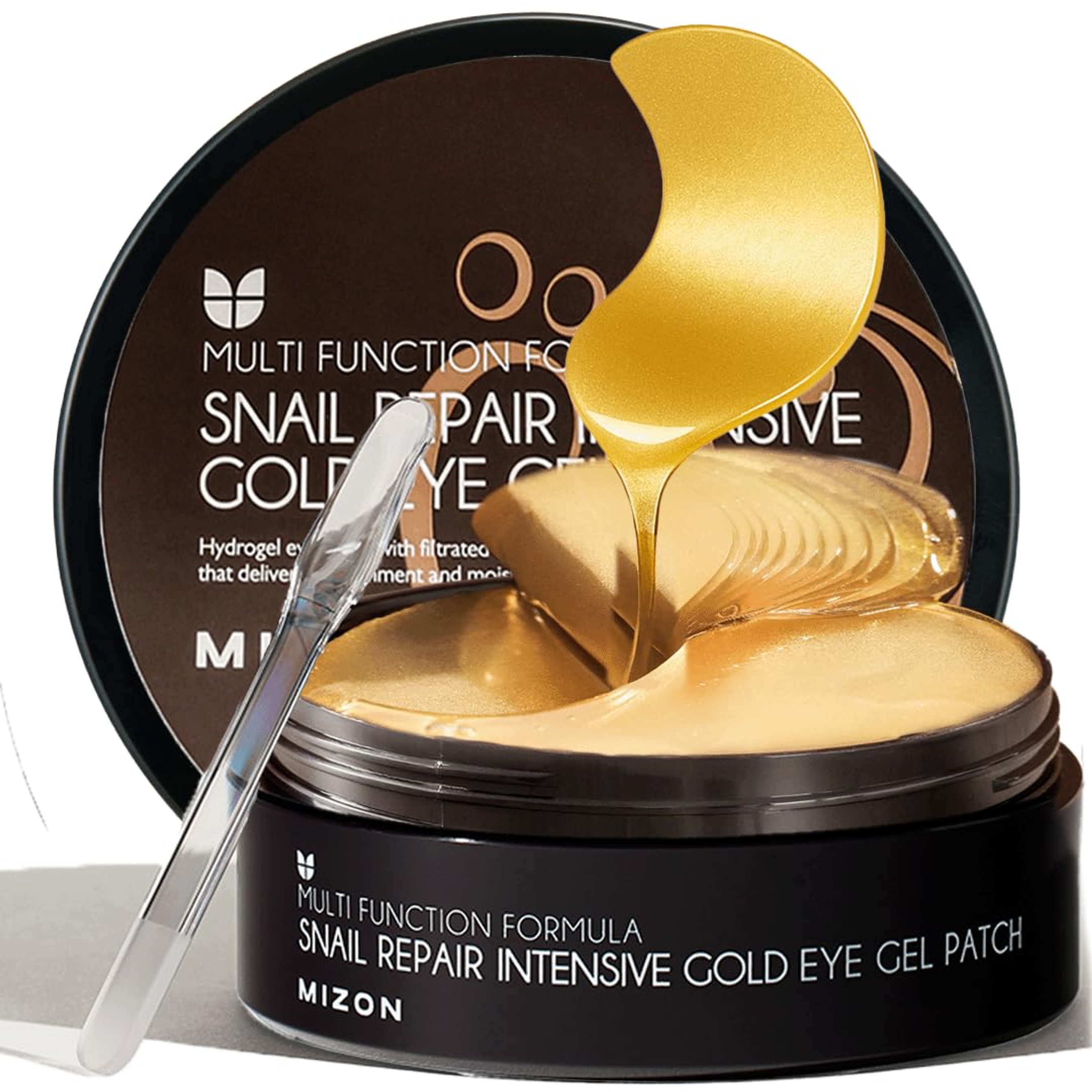 Mizon Snail Repair Intensive Gold Eye Gel Patch - Under Eye Patches for Puffy Eyes & Dark Circles 60 Pcs 1