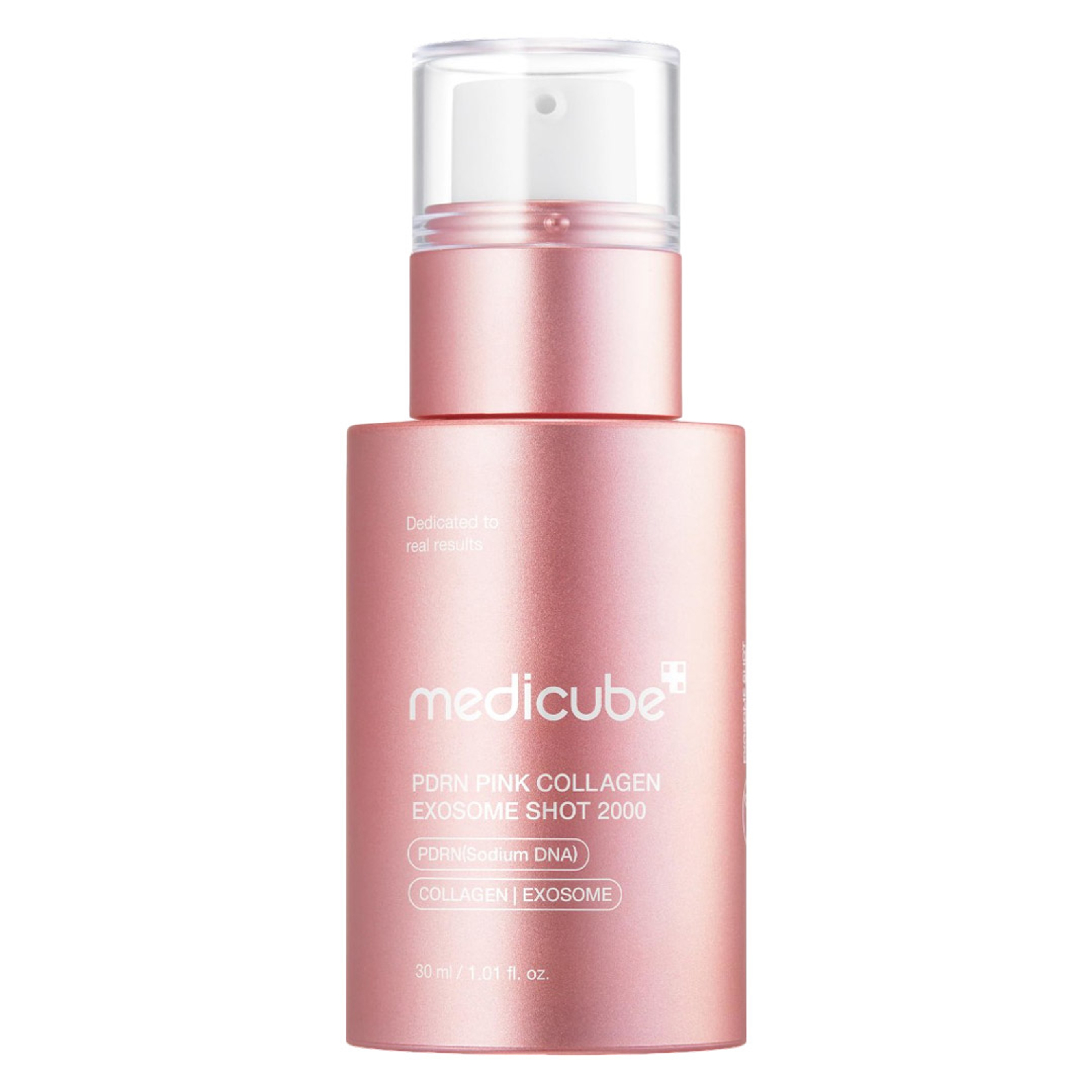 Medicube PDRN Pink Collagen Exosome Shot 2000 1.01 fl.oz - Salmon DNA Spicules Facial Serum for Uneven Skin Tone 1