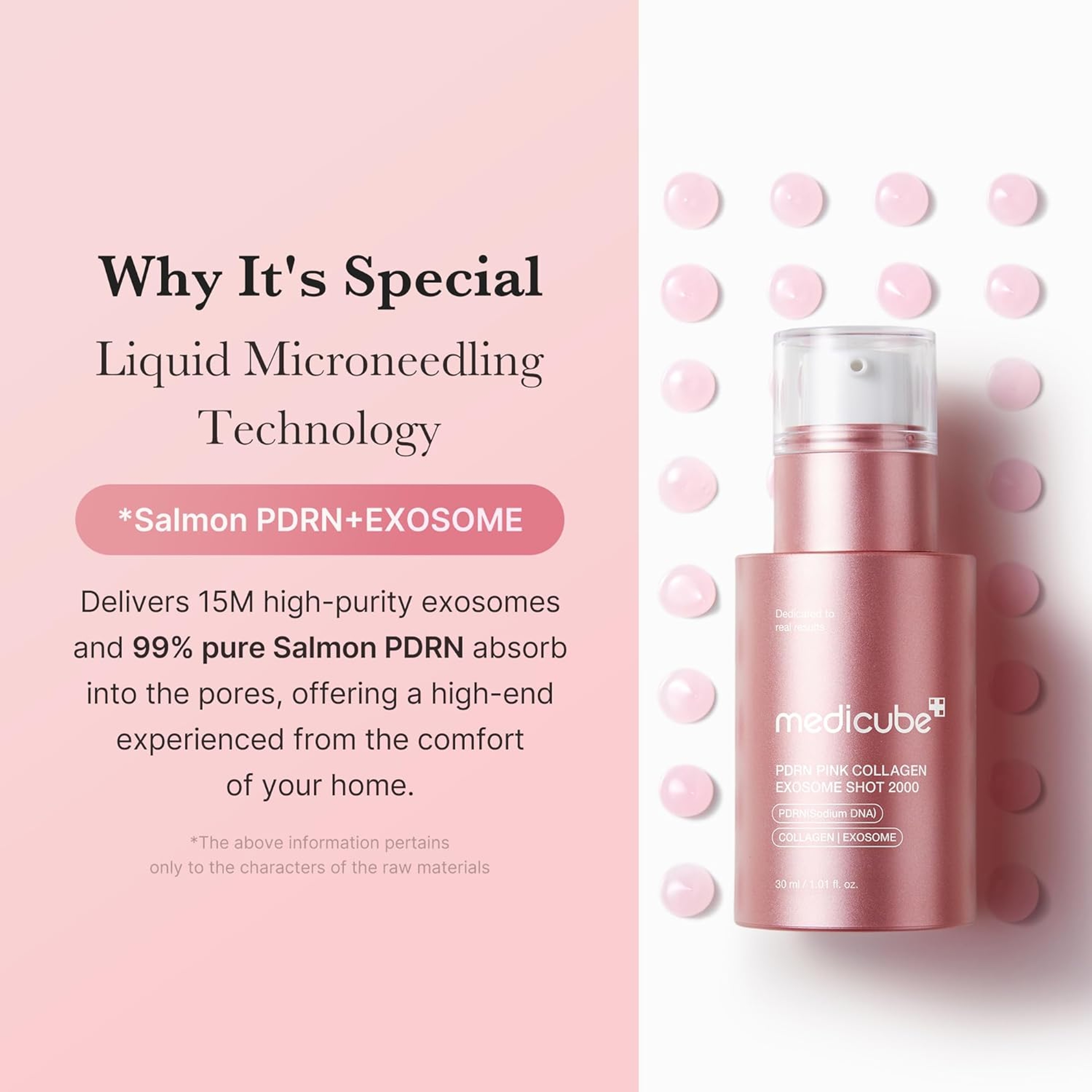 Medicube PDRN Pink Collagen Exosome Shot 2000 1.01 fl.oz - Salmon DNA Spicules Facial Serum for Uneven Skin Tone 5
