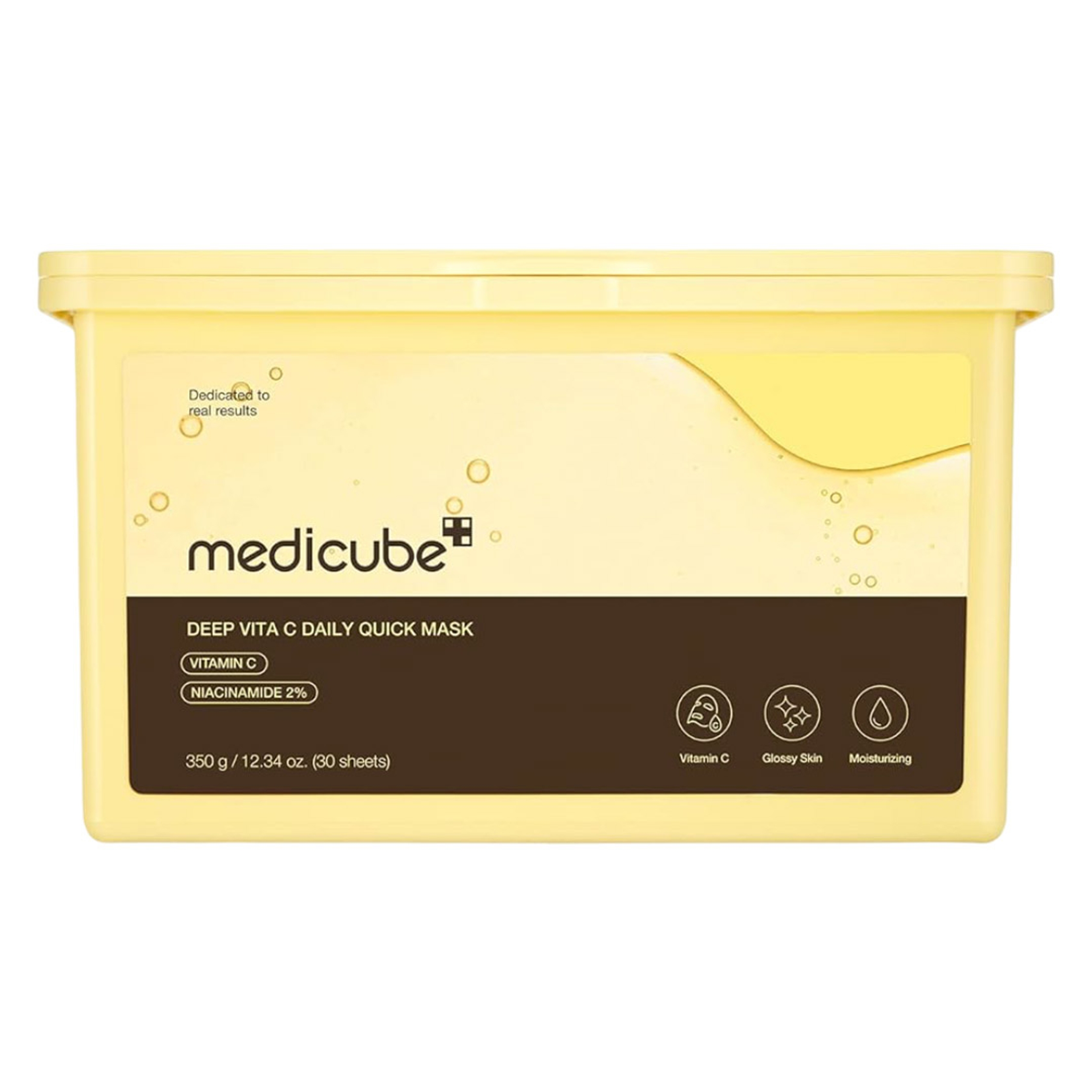Medicube Deep Vita C Daily Quick 12.34 oz (30 Sheets) - Triple Vitamin Complex For Radiance and Hydration 1