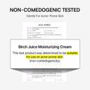 Round Lab Birch Juice Moisturizing Cream 2.7 fl.oz - 48-Hour Deep Hydrating Face Moisturizer for Acne-Prone Skin 5