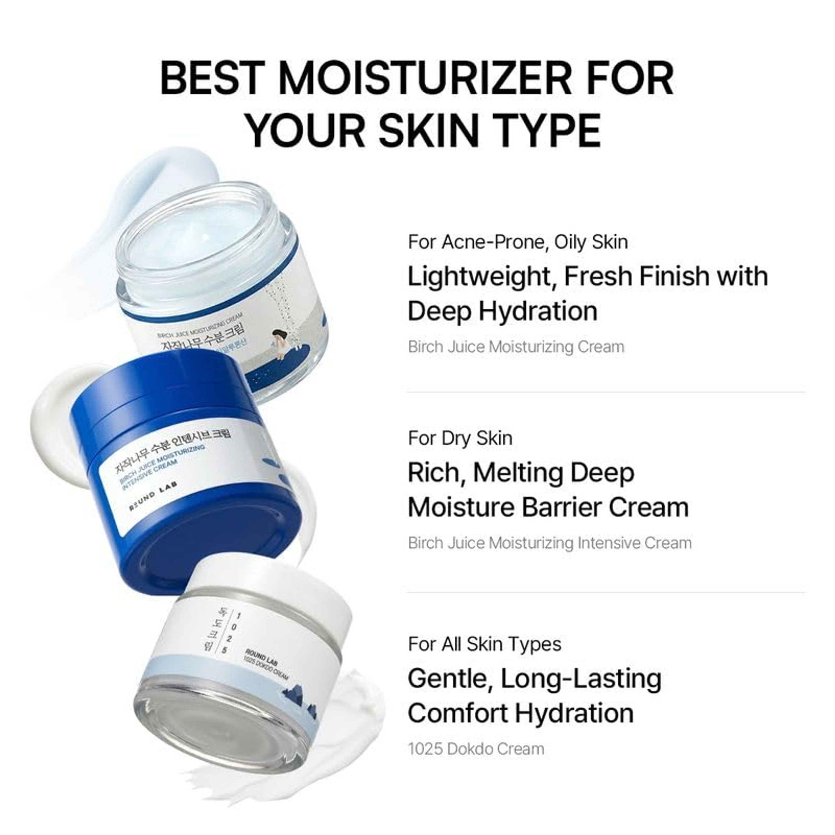 Round Lab Birch Juice Moisturizing Cream 2.7 fl.oz - 48-Hour Deep Hydrating Face Moisturizer for Acne-Prone Skin 7