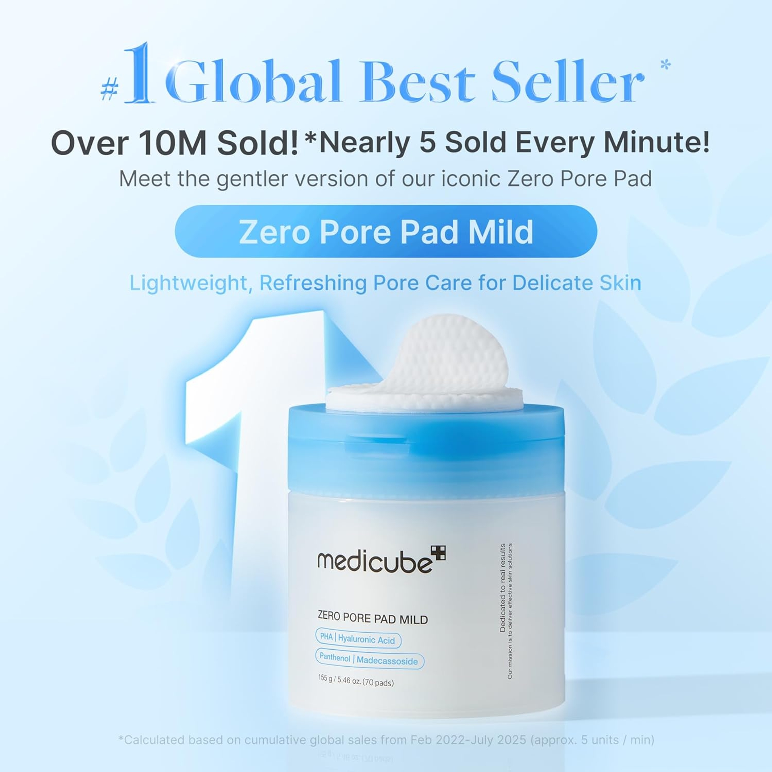Medicube Zero Pore Pad Mild 5.46 fl.oz (70 Pads) - Gentle Calming Toner Pad for Exfoliation, Minimizing Pores 11