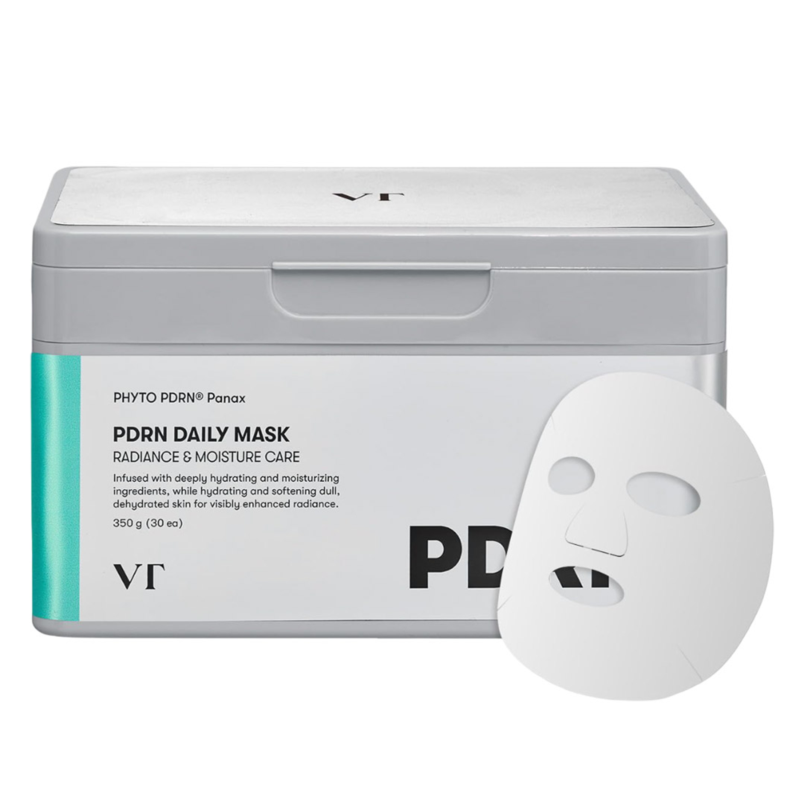 VT Cosmetics PDRN Daily Mask 30 Count - Moisturizing Facial Mask for Skin Restoration & Radiance 1