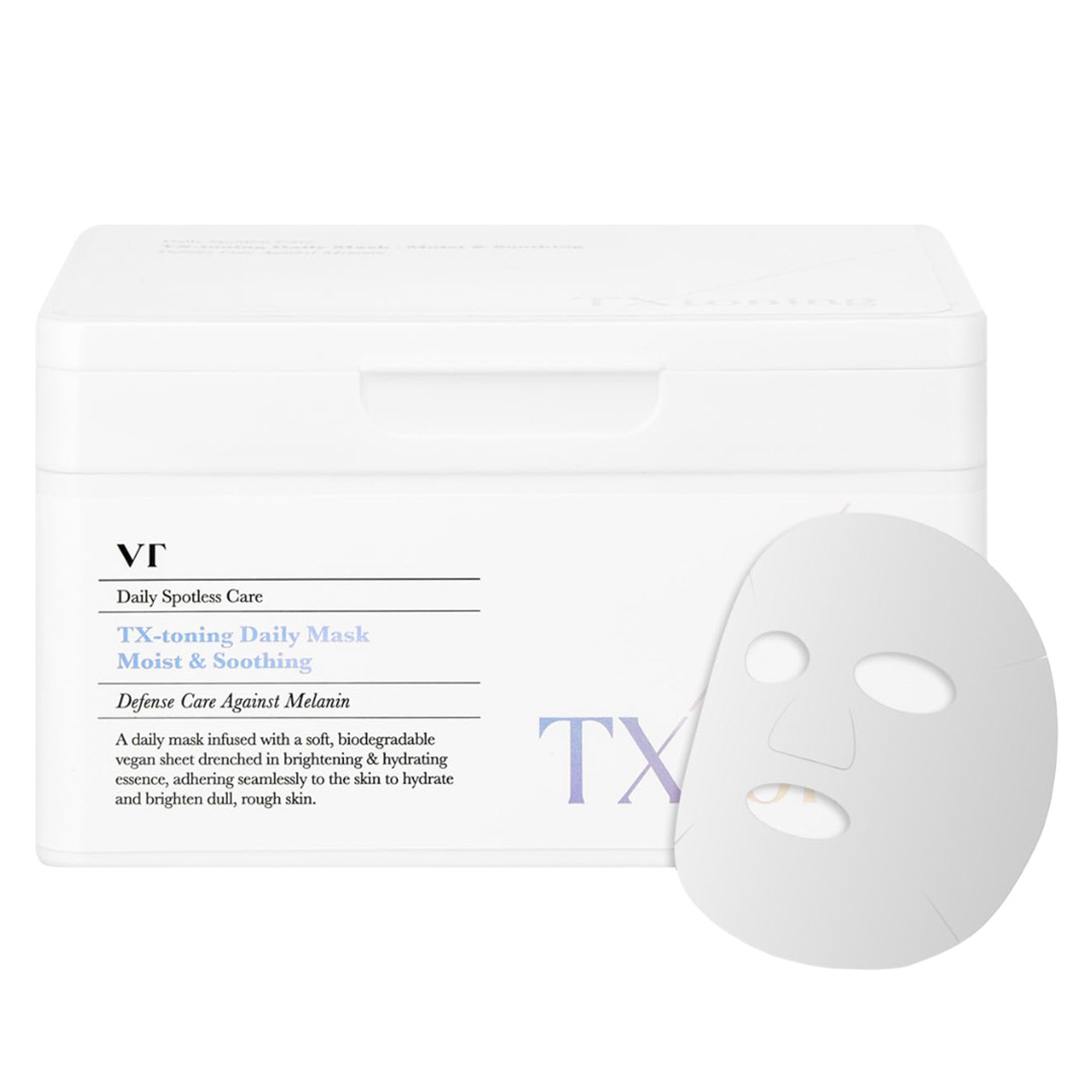 VT Cosmetics TX Toning Daily Mask 30 Count - Hydrating & Glowing Facial Mask for Instant Hydration & Glow 1