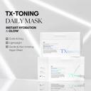 VT Cosmetics TX Toning Daily Mask - Hydrating & Glowing Facial Mask for Instant Hydration & Glow 11.28 fl.oz (30 Sheets) 2