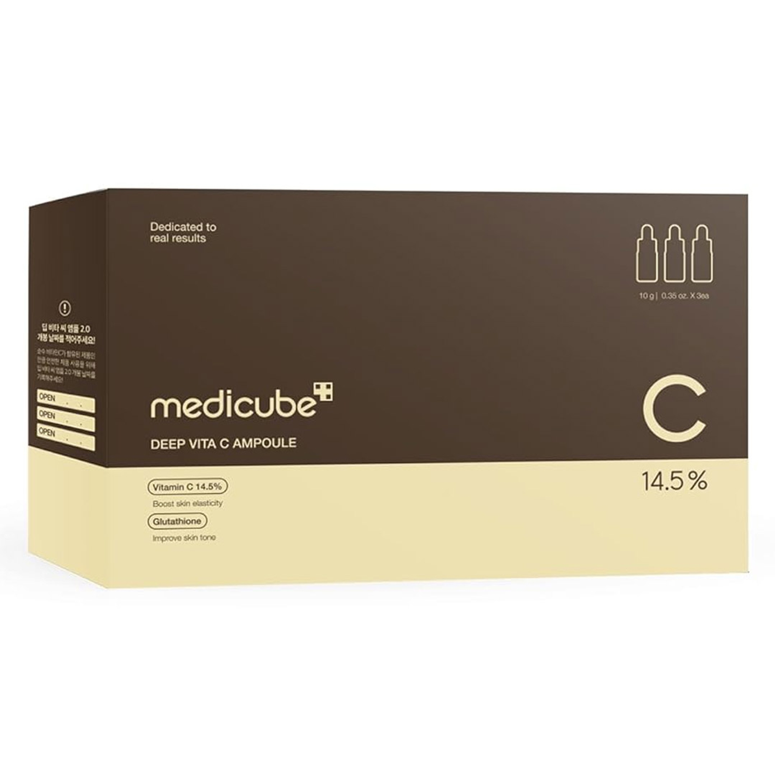 Medicube Deep Vita C Ampoule 2.0 0.35 fl.oz (Pack of 3) - 14.5% Pure Vitamin C Serum Reduce Dark Spots & Blemishes 7