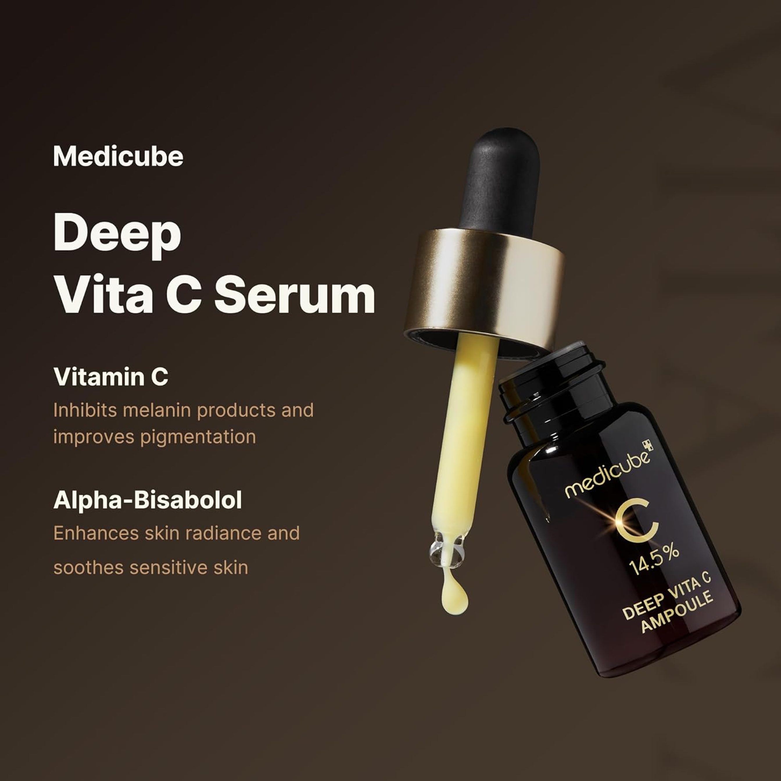Medicube Deep Vita C Ampoule 2.0 0.35 fl.oz (Pack of 3) - 14.5% Pure Vitamin C Serum Reduce Dark Spots & Blemishes 4
