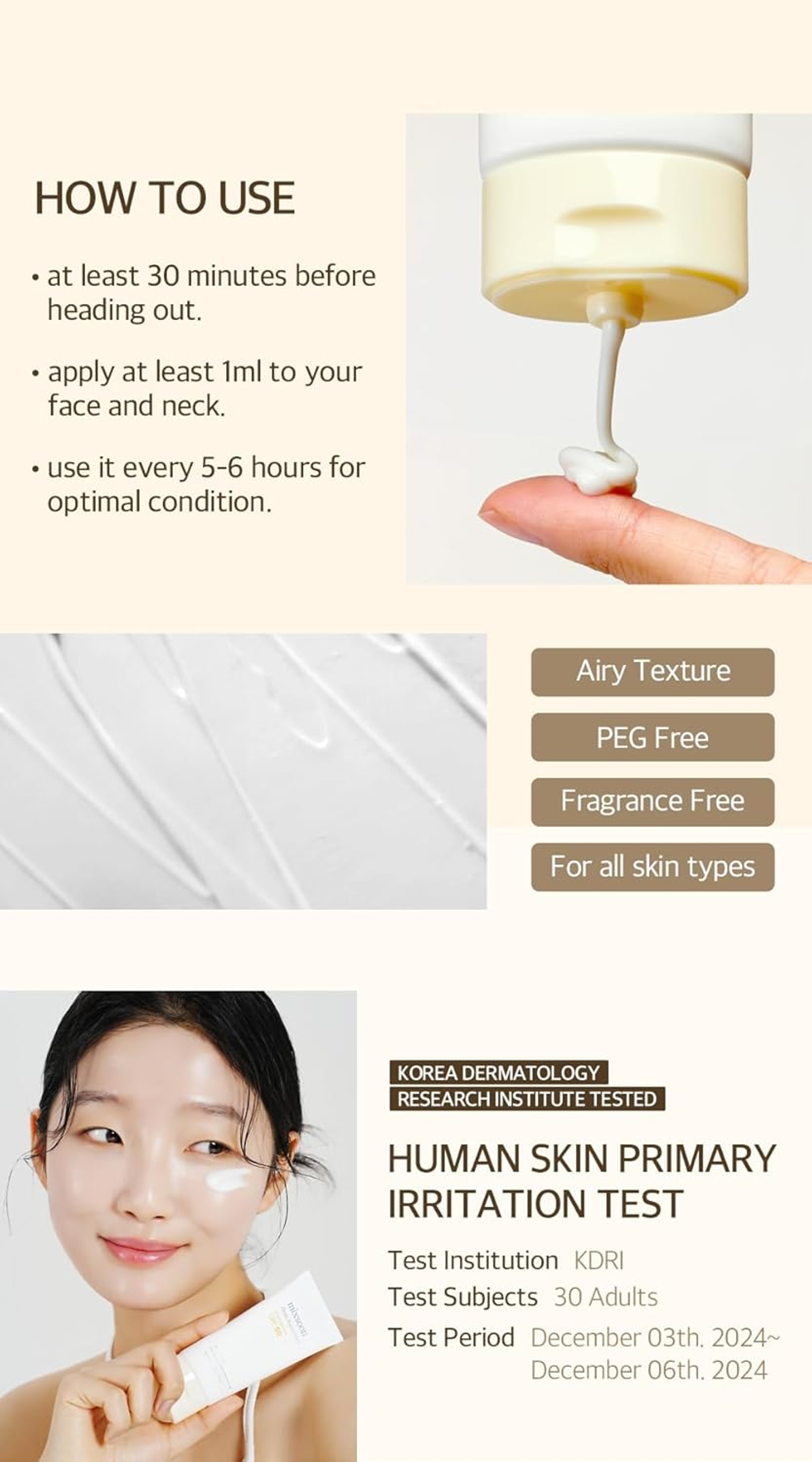 Mixsoon Bean Sunscreen - Lightweight Airy Texture SPF 50 Sunscreen for Face 1.69 fl.oz 7