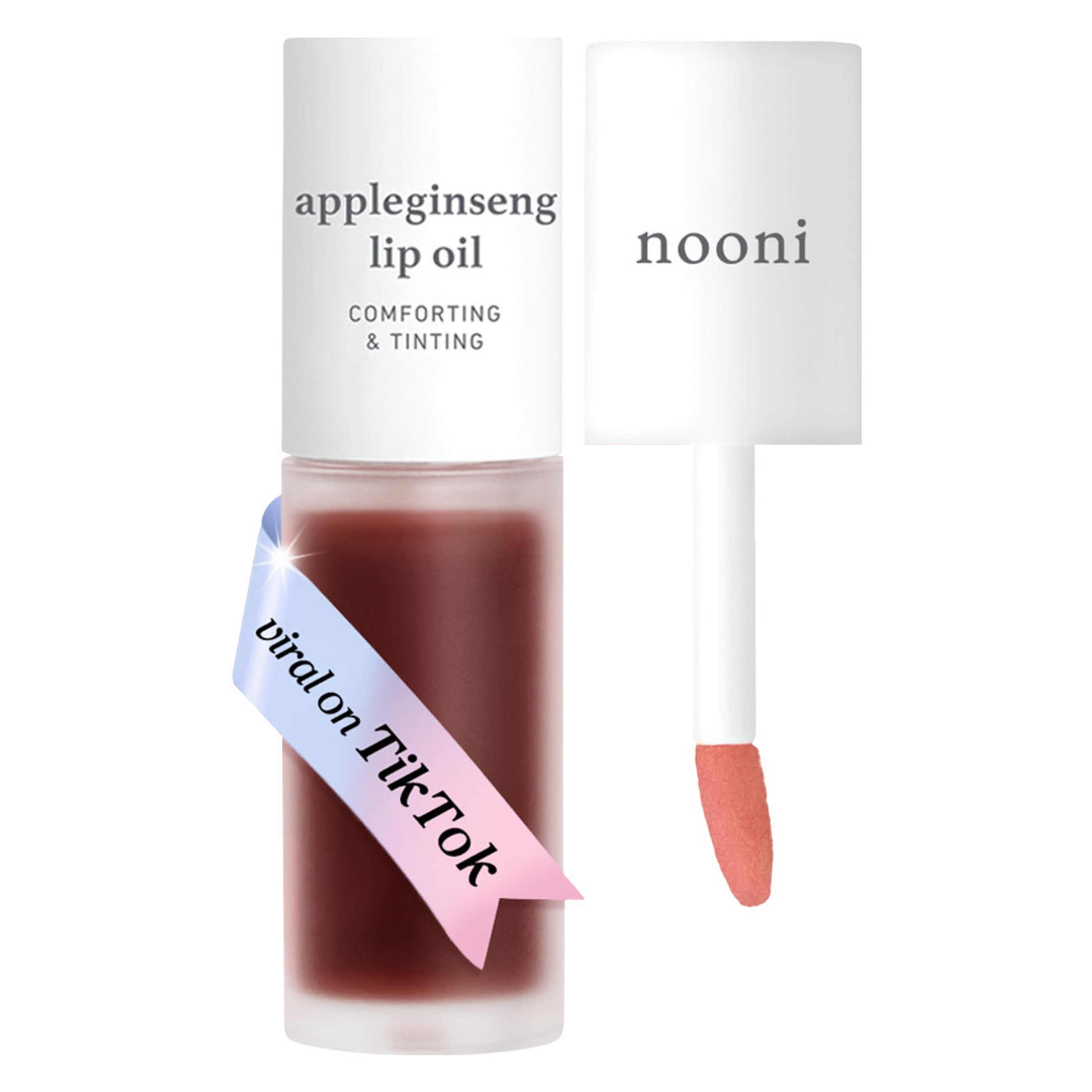 Nooni Lip Oil, Appleginseng, 0.12 fl.oz - Moisturizing & Plumping for Dry Lips 1