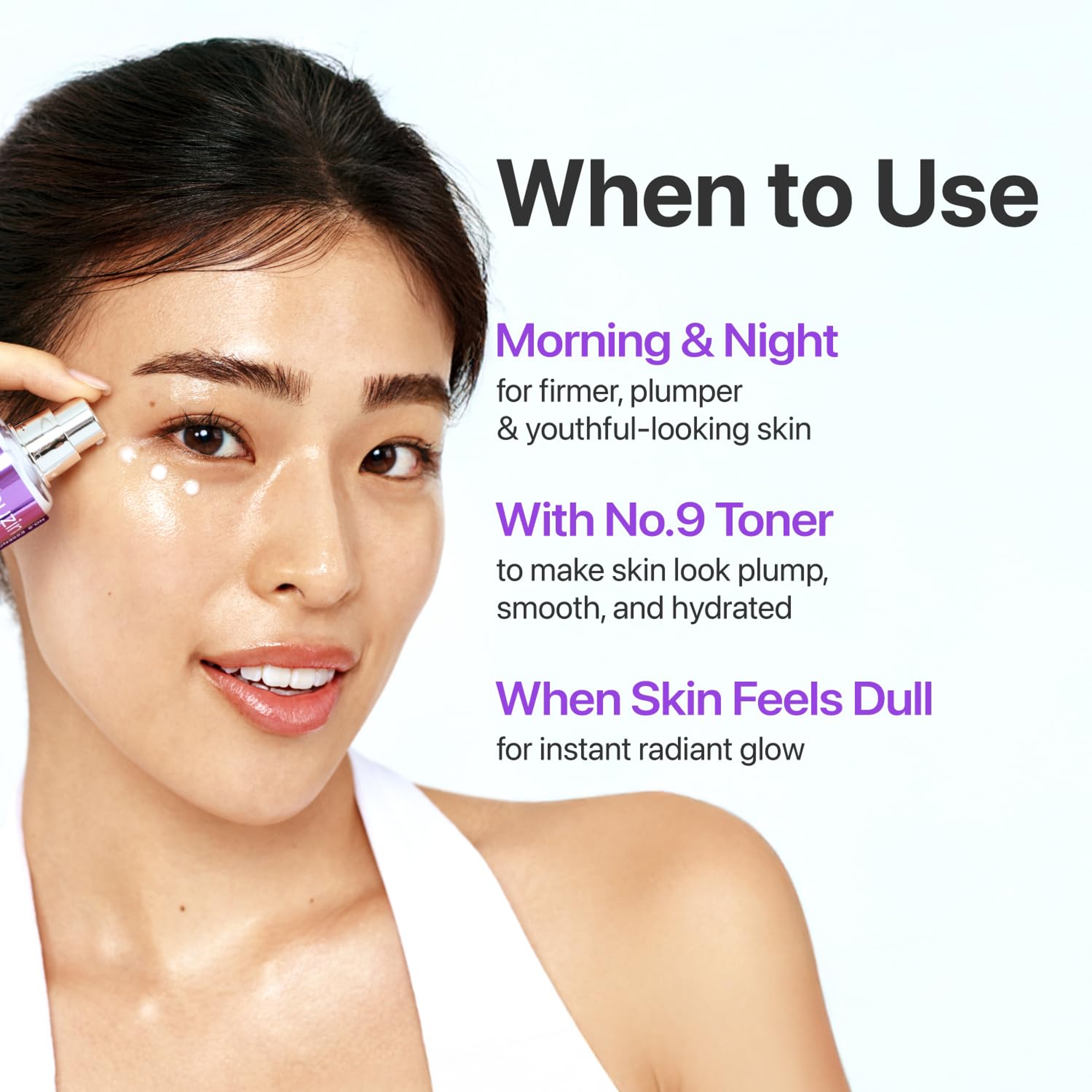 Numbuzin No.9 NAD+ Lifting Essence - 50 Peptide Serum for Sagging Skin, Fine Lines 1.69 fl.oz 8