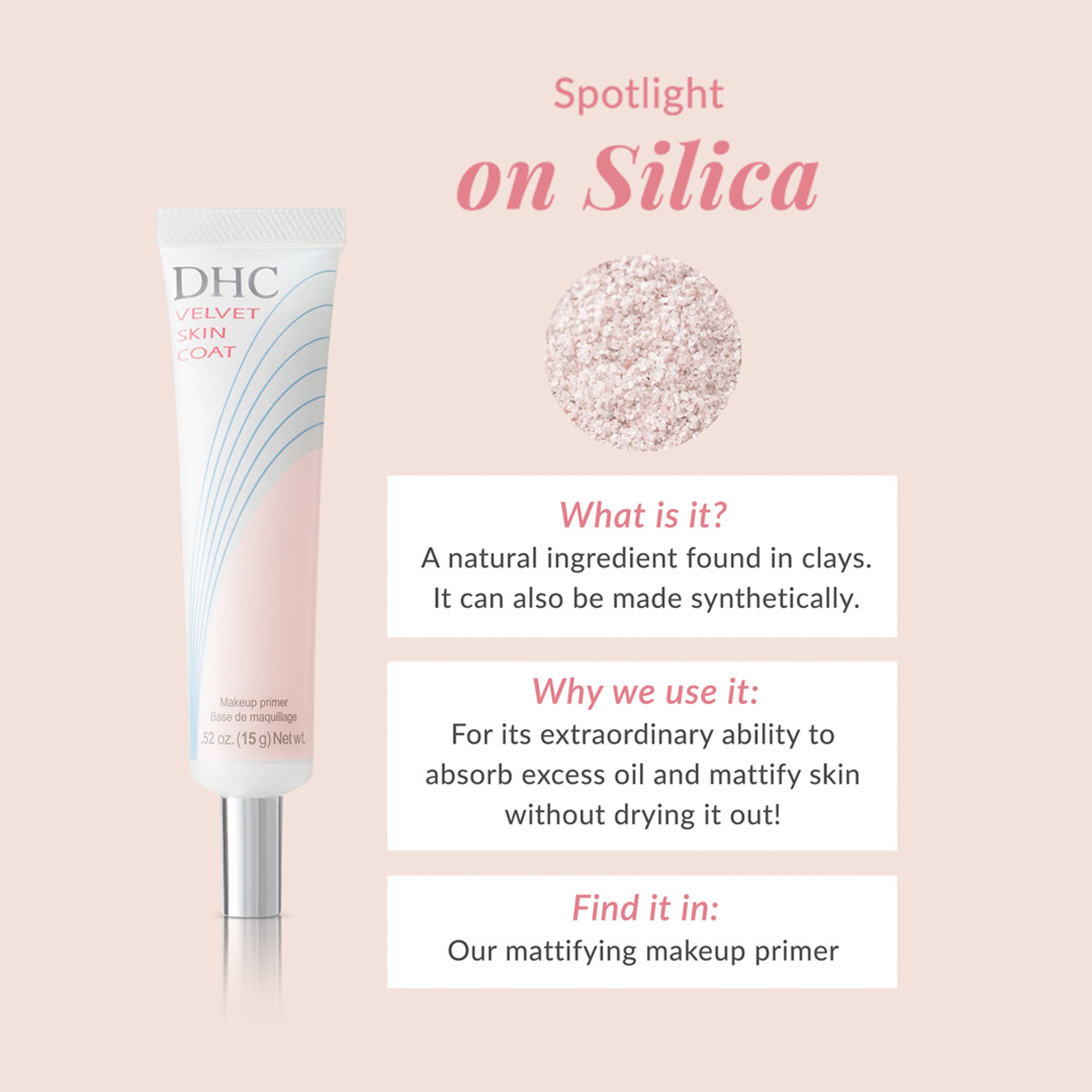 DHC Velvet Skin Coat Mattifying Makeup Primer 0.52 oz - Minimizes Look of Pores, Fine Lines & Imperfections 4