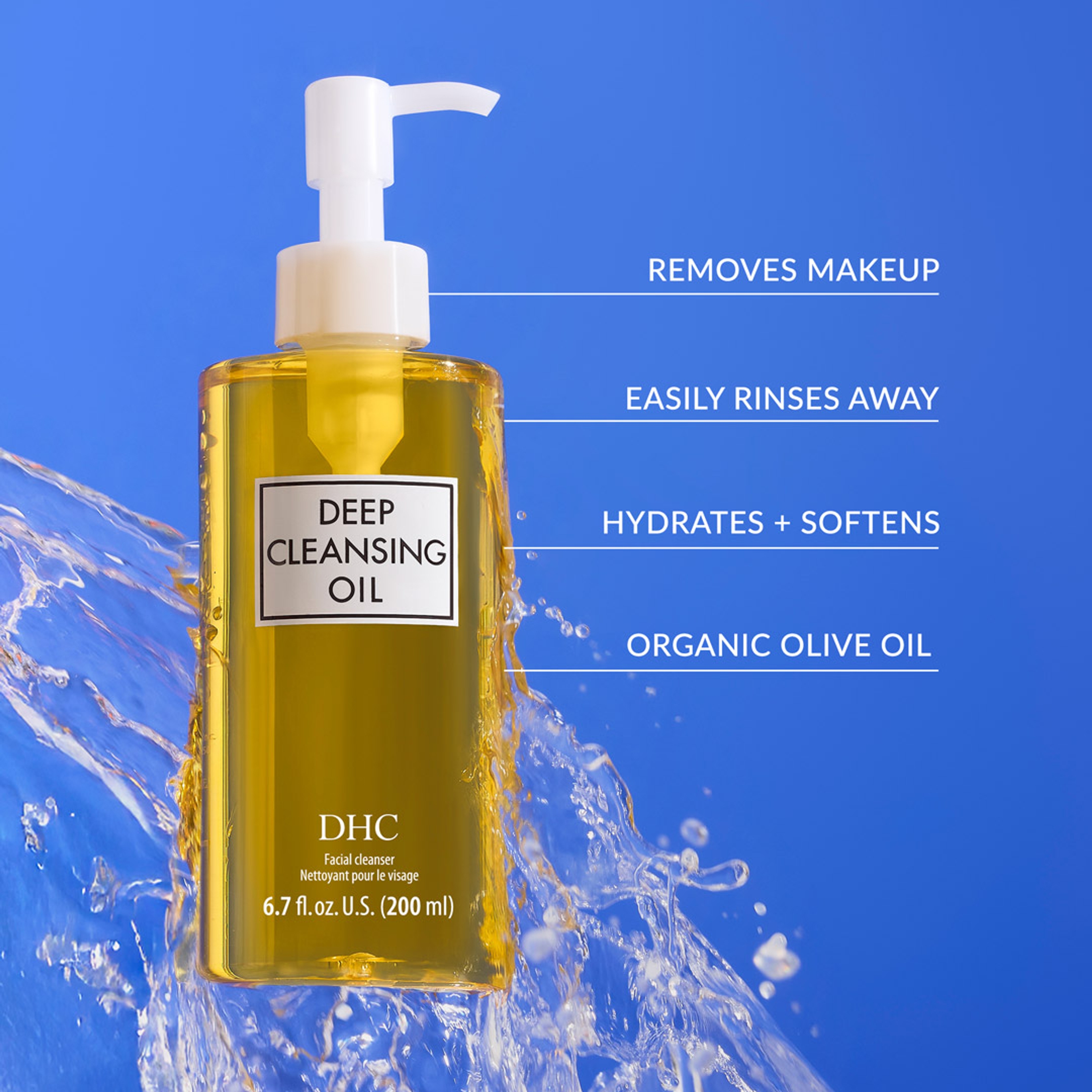 DHC Deep Cleansing Oil 6.7 fl.oz - Makeup Remover Cleanses without Clogging Pores 5