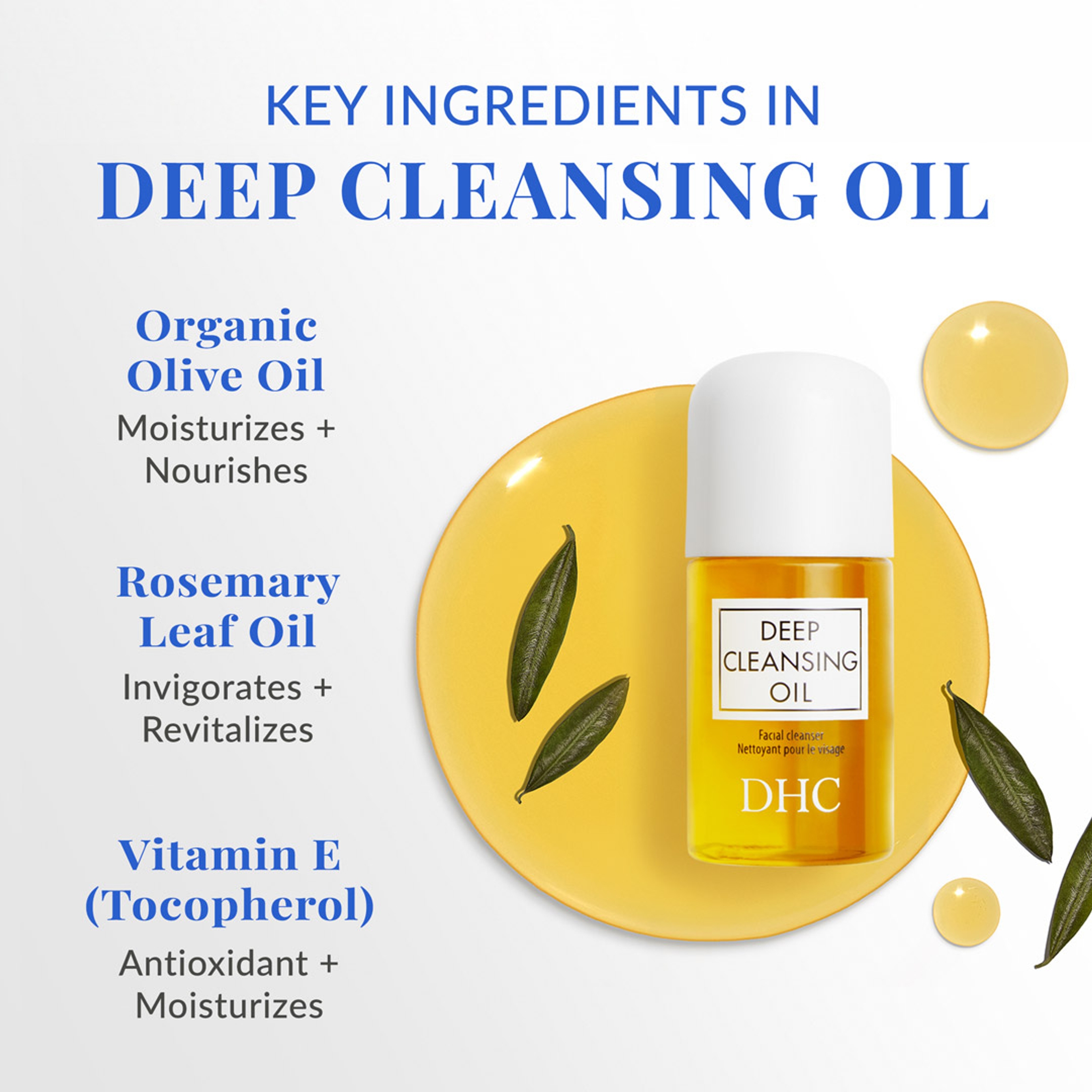 DHC Deep Cleansing Oil - Makeup Remover Cleanses without Clogging Pores 1 fl.oz 2