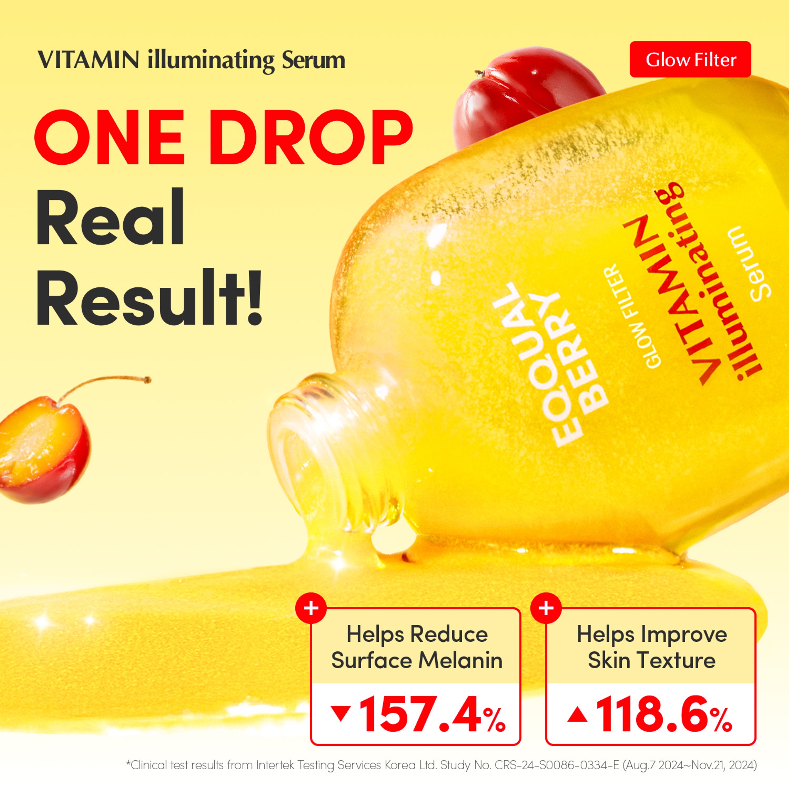 Eqqualberry Vitamin Illuminating Serum 1.01 fl.oz - Brightening Vitamin C Serum for Dark Spot & Uneven Skin 2