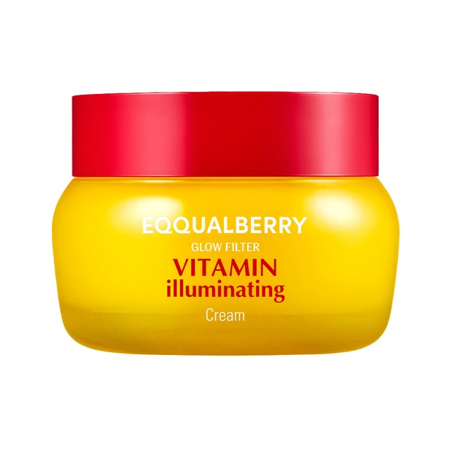 Eqqualberry Vitamin Illuminating Cream 1.69 fl.oz - Glowy, Lightweight Hydration Cream for Dark Spots