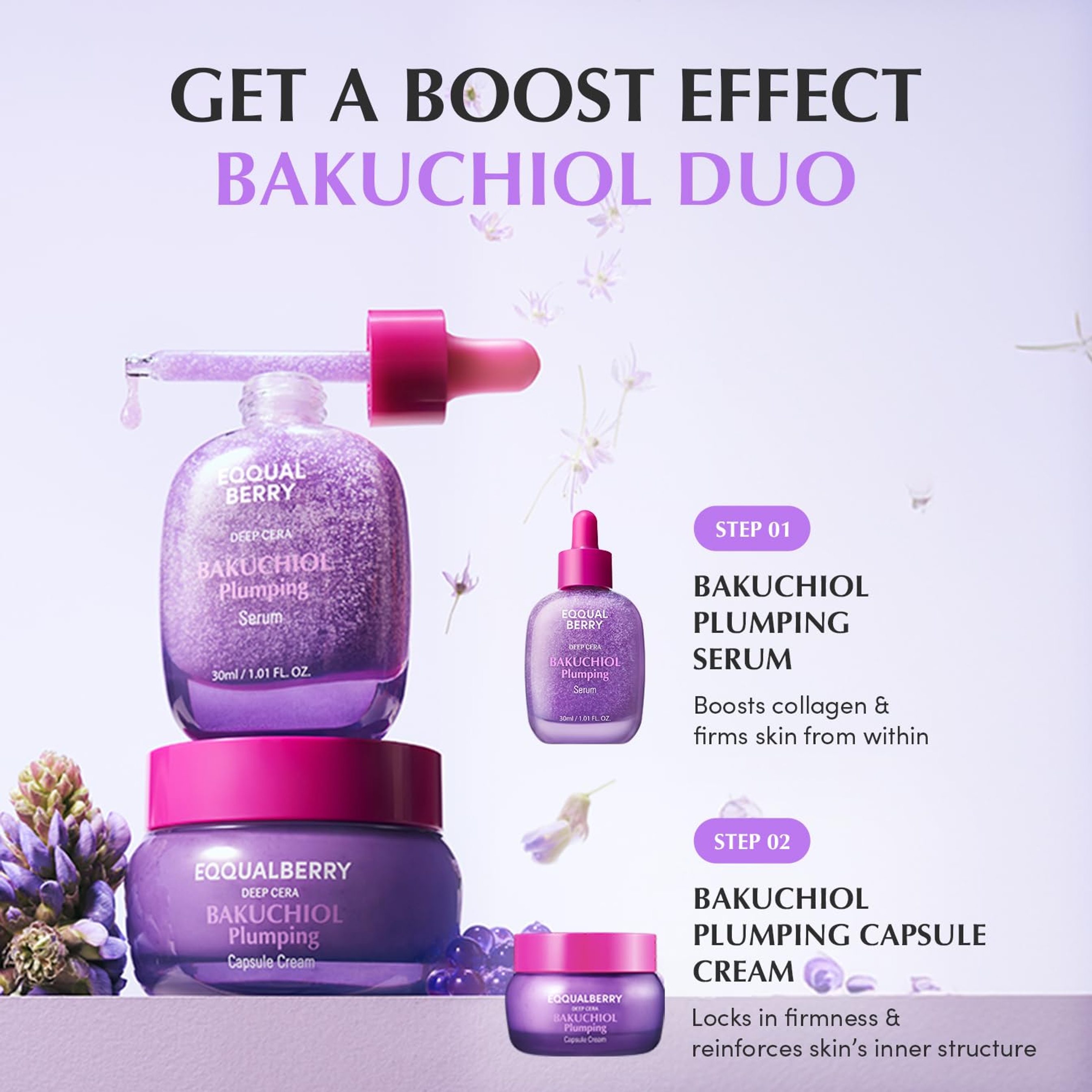 Eqqualberry Bakuchiol Plumping Face Serum 1.01 fl.oz - Retinol Natural Alternative for Sensitive Skin 7