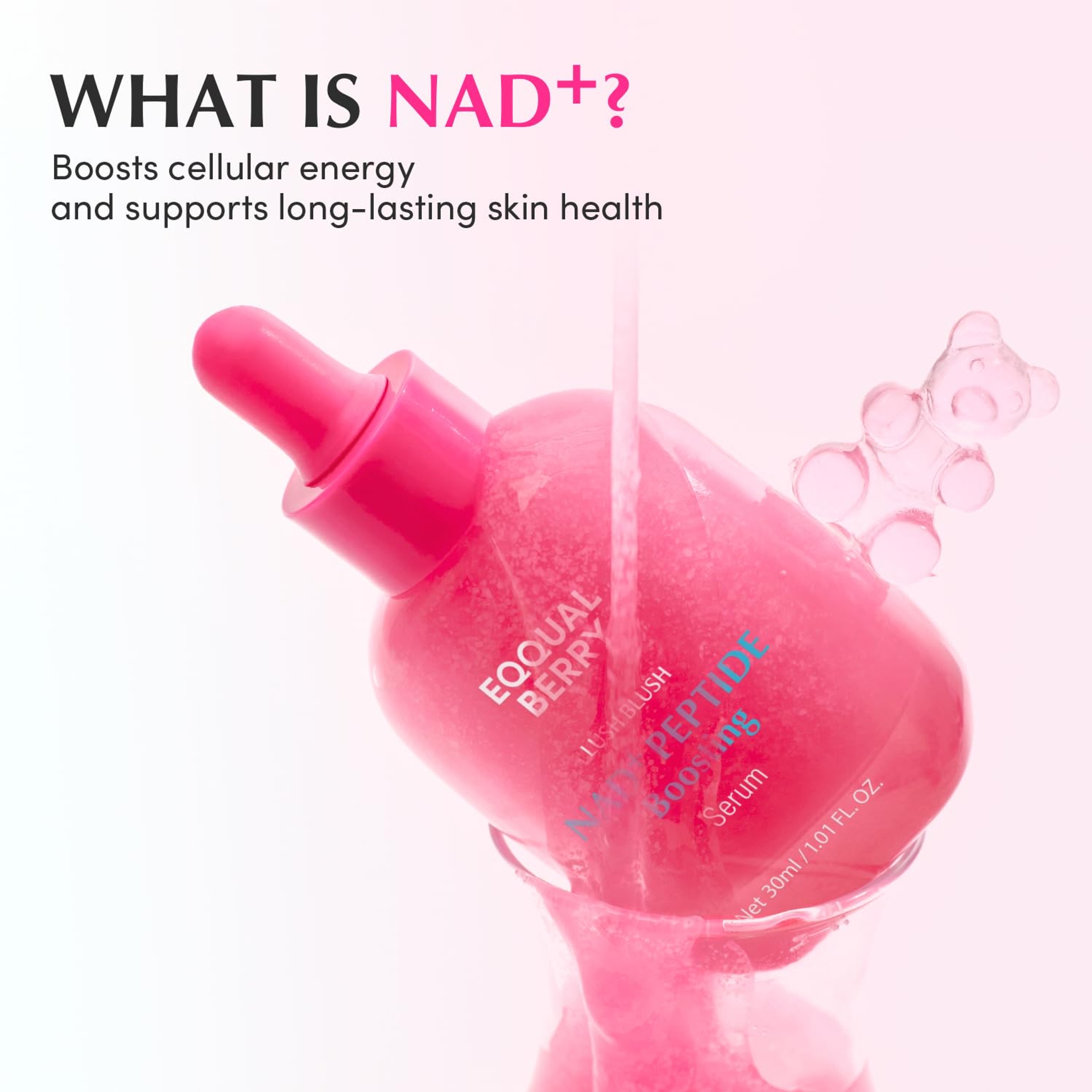 Eqqualberry NAD+ Peptide Boosting Serum 1.01 fl.oz - 14 Peptide Serum for Anti-Aging, Firming & Lifting 6