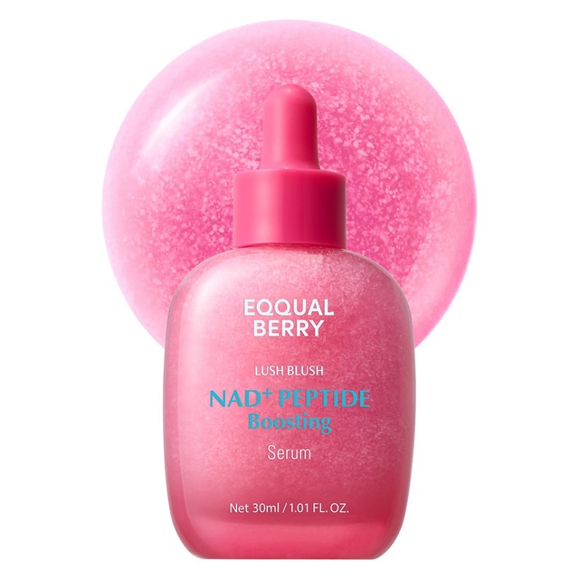 Eqqualberry NAD+ Peptide Boosting Serum 1.01 fl.oz - 14 Peptide Serum for Anti-Aging, Firming & Lifting