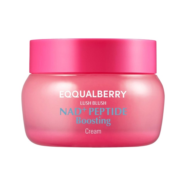 Eqqualberry NAD+ Peptide Boosting Cream 1.69 fl.oz - Anti-Aging, Firming & Lifting Pink Cream for Sagging Skin — Instore only