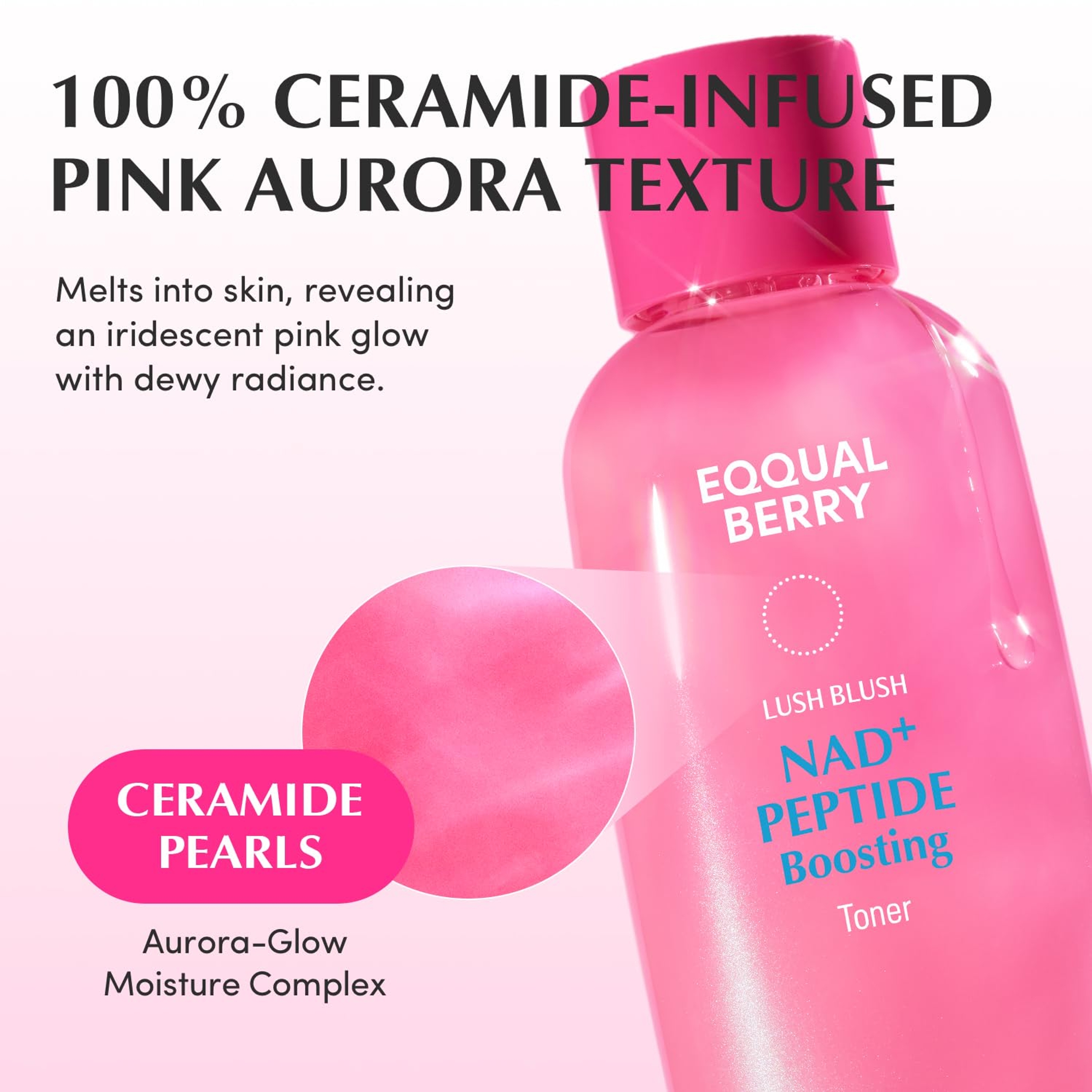 Eqqualberry NAD+ Peptide Boosting Toner - Anti-Aging Hydrating Face Toner for Sagging Skin 5.07 fl.oz 3