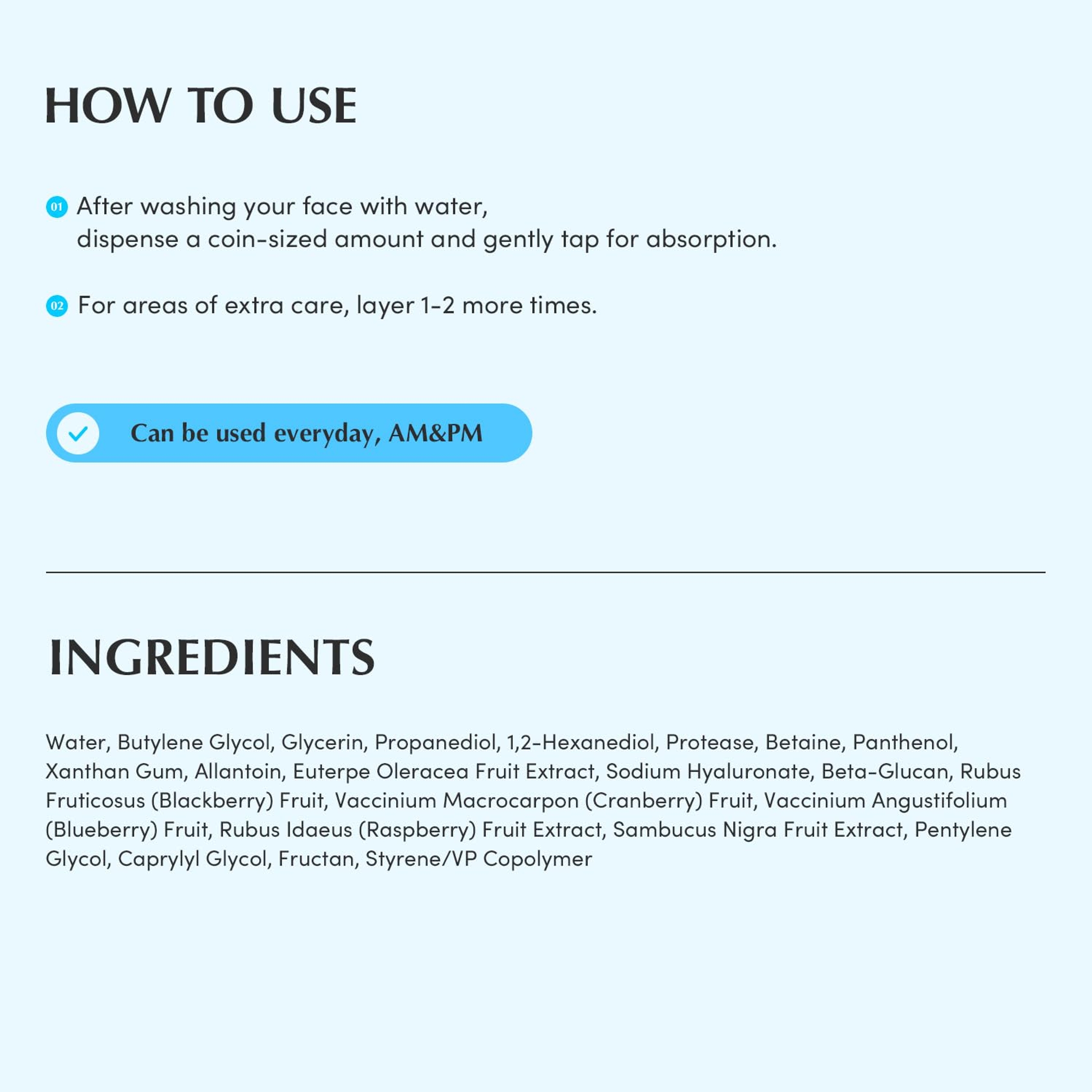 Eqqualberry Swimming Pool Toner - Daily Exfoliating & Deep Hydration Toner for Sensitive Skin 1.69 fl.oz 9