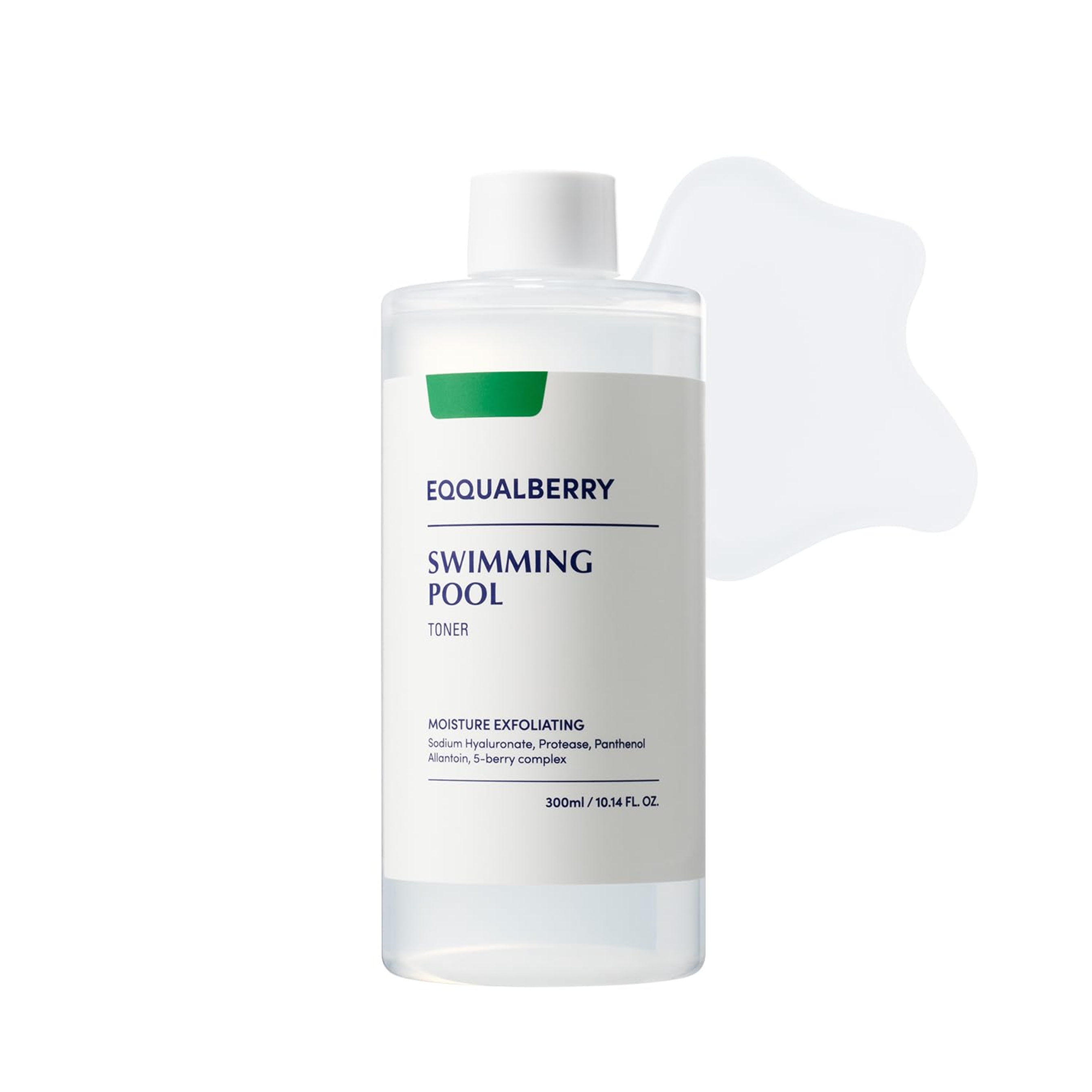 Eqqualberry Swimming Pool Toner - Daily Exfoliating & Deep Hydration Toner for Sensitive Skin 1.69 fl.oz 1