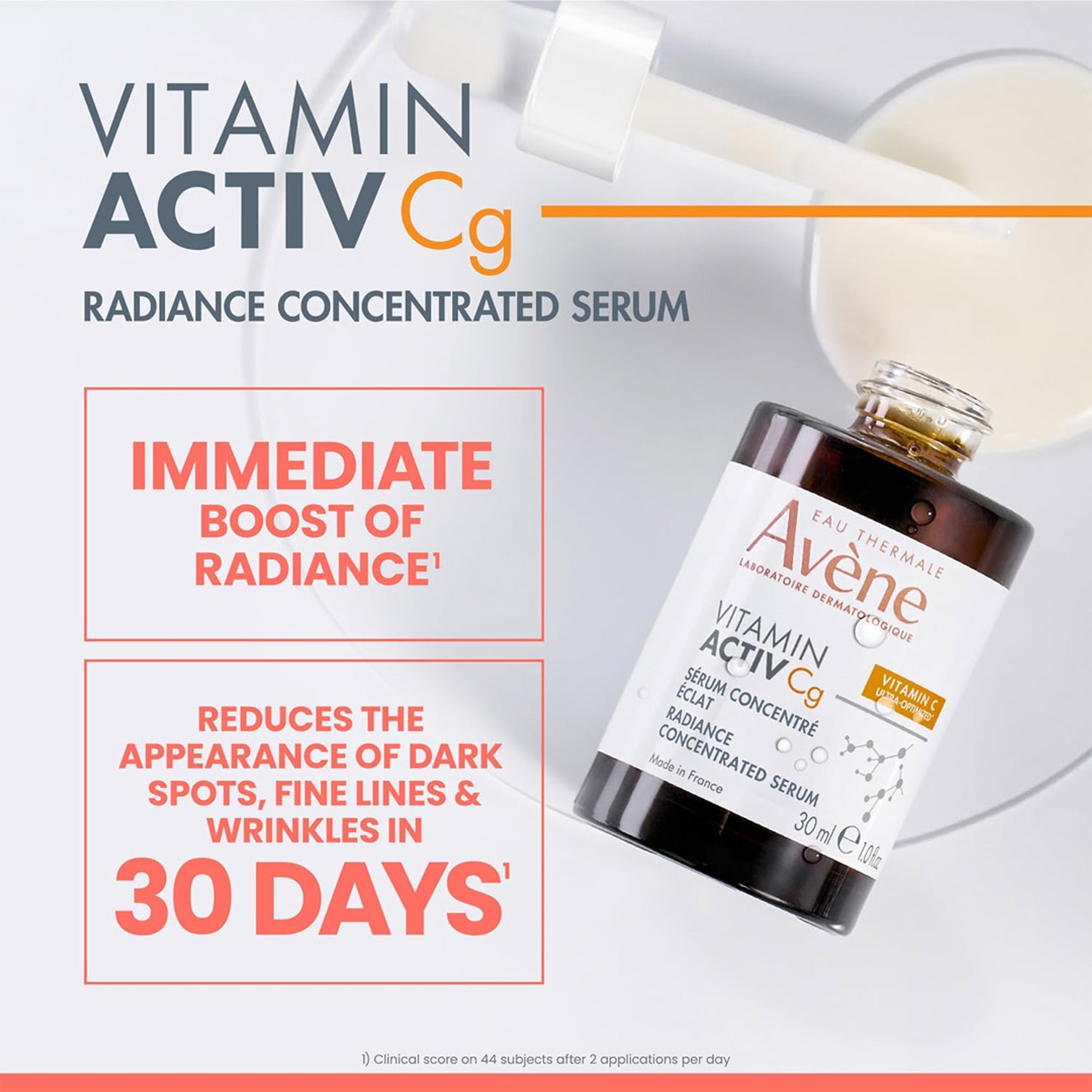 Avène Vitamin Activ Cg Radiance Concentrated Serum 1 fl.oz - Radiance Boosting Serum for Wrinkles & Dark Spots 3