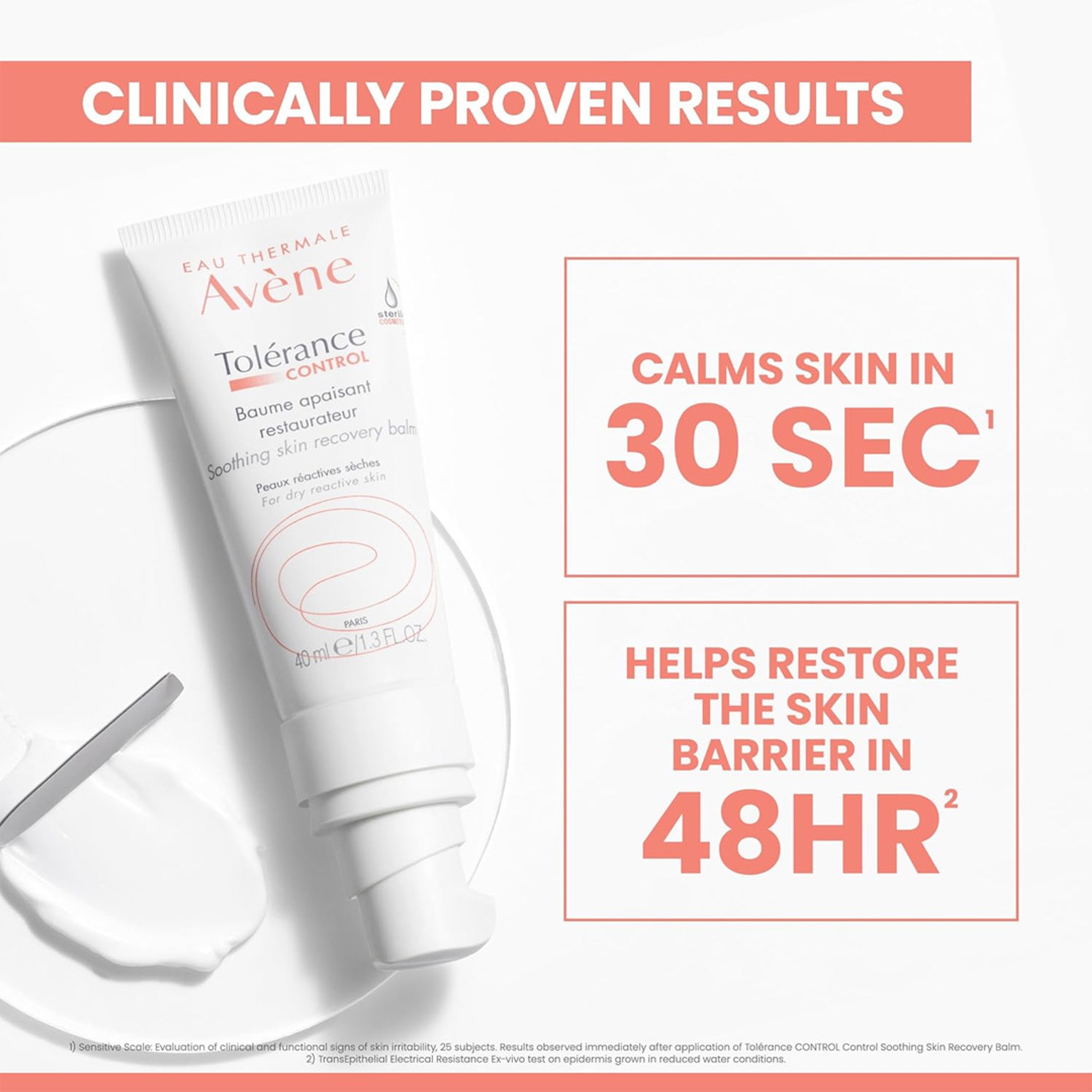 Avène Tolerance Control Soothing Skin Recovery Balm 1.3 fl.oz - Hypersensitive Dry Skin Moisturizer 3
